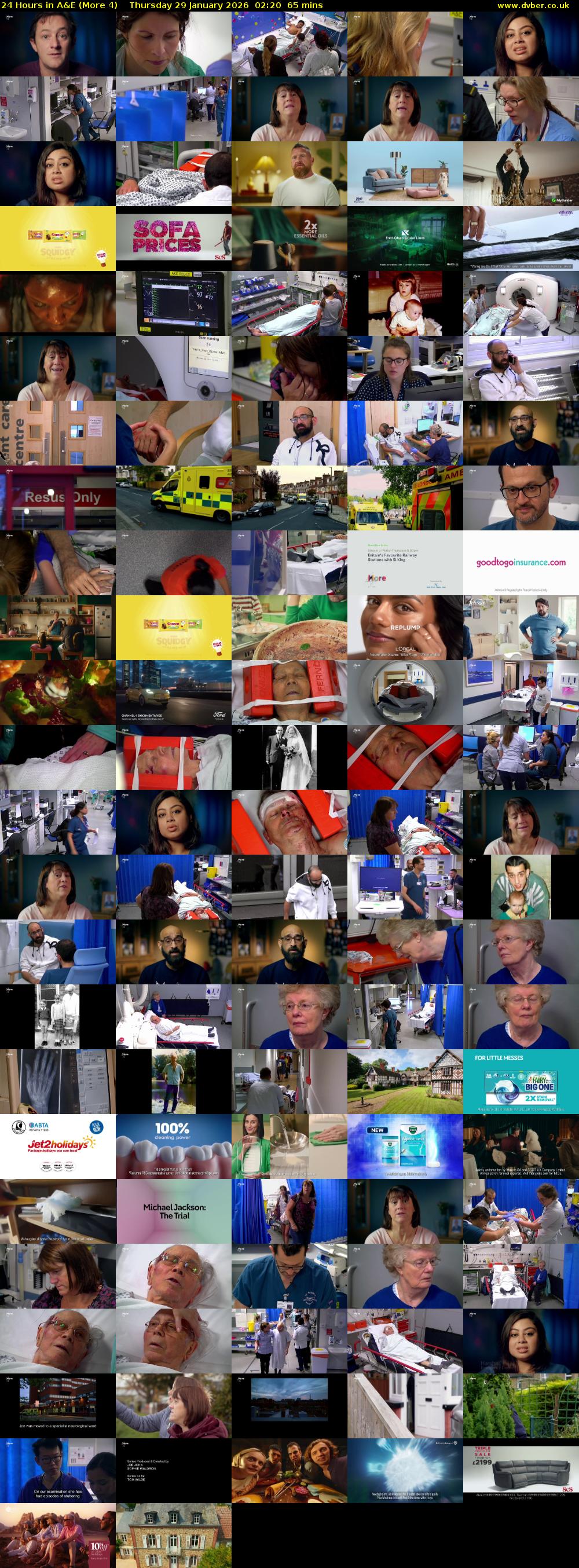 24 Hours in A&E (More 4) Thursday 29 January 2026 02:20 - 03:25