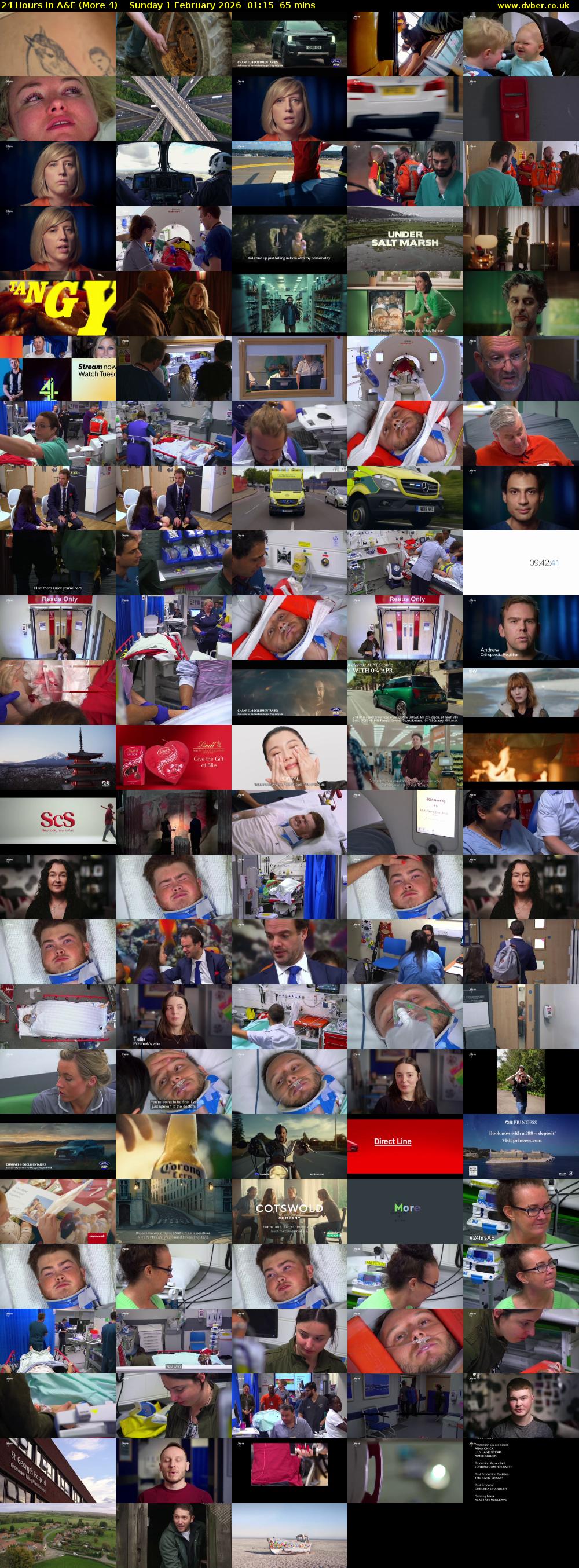 24 Hours in A&E (More 4) Sunday 1 February 2026 01:15 - 02:20