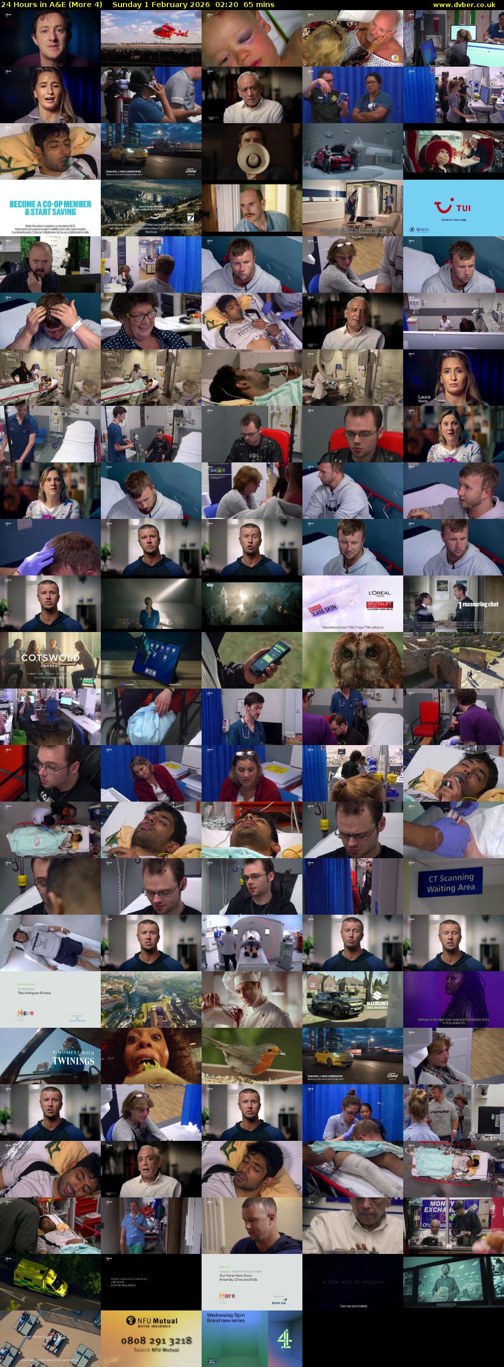 24 Hours in A&E (More 4) Sunday 1 February 2026 02:20 - 03:25