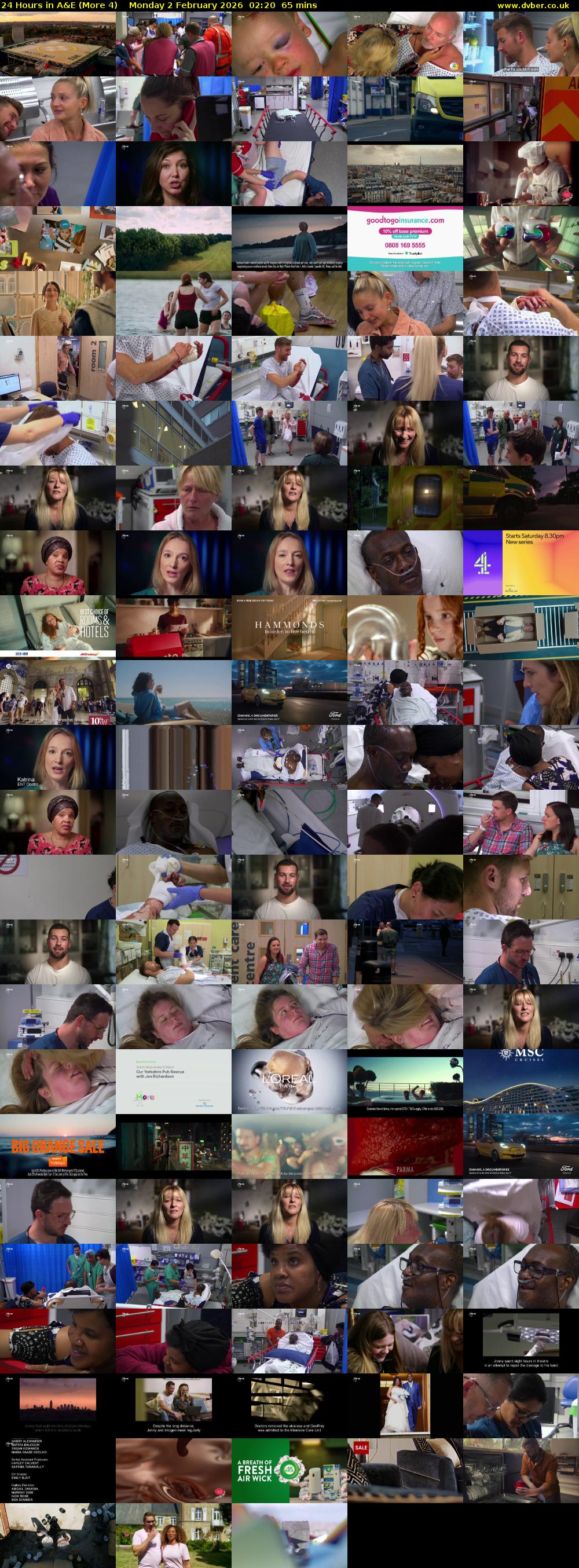 24 Hours in A&E (More 4) Monday 2 February 2026 02:20 - 03:25