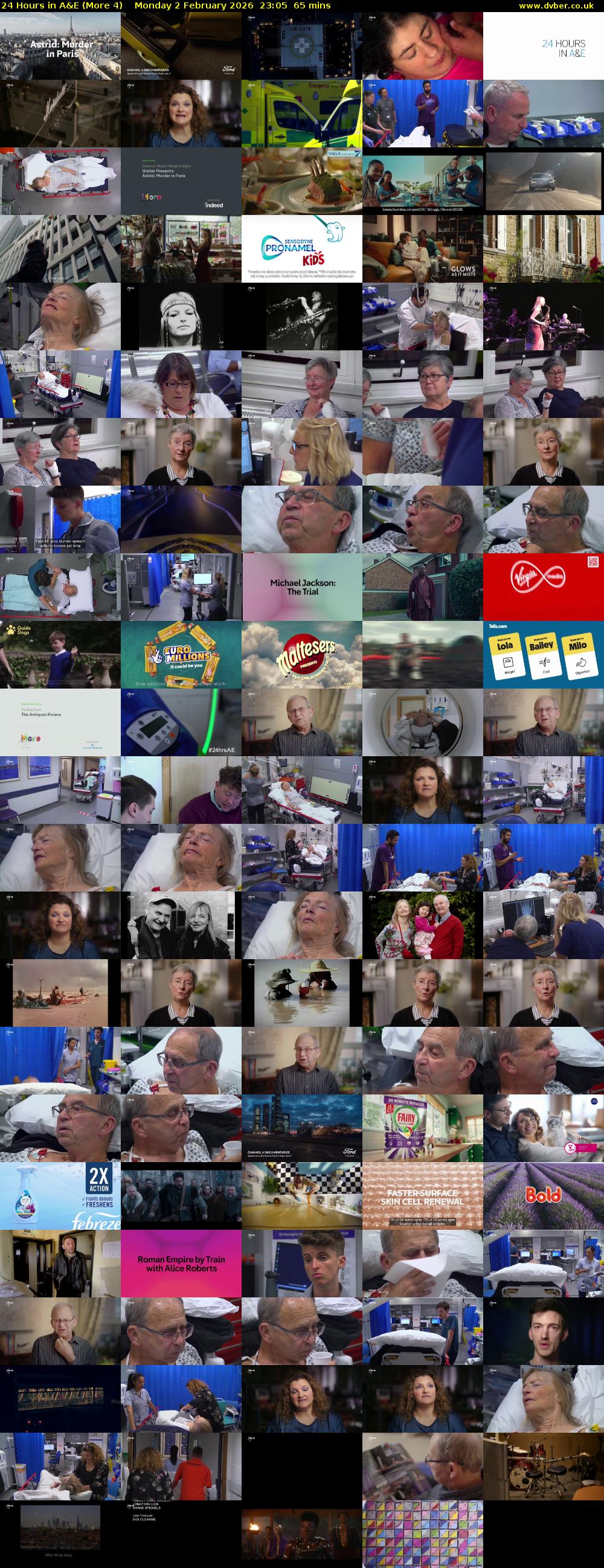 24 Hours in A&E (More 4) Monday 2 February 2026 23:05 - 00:10