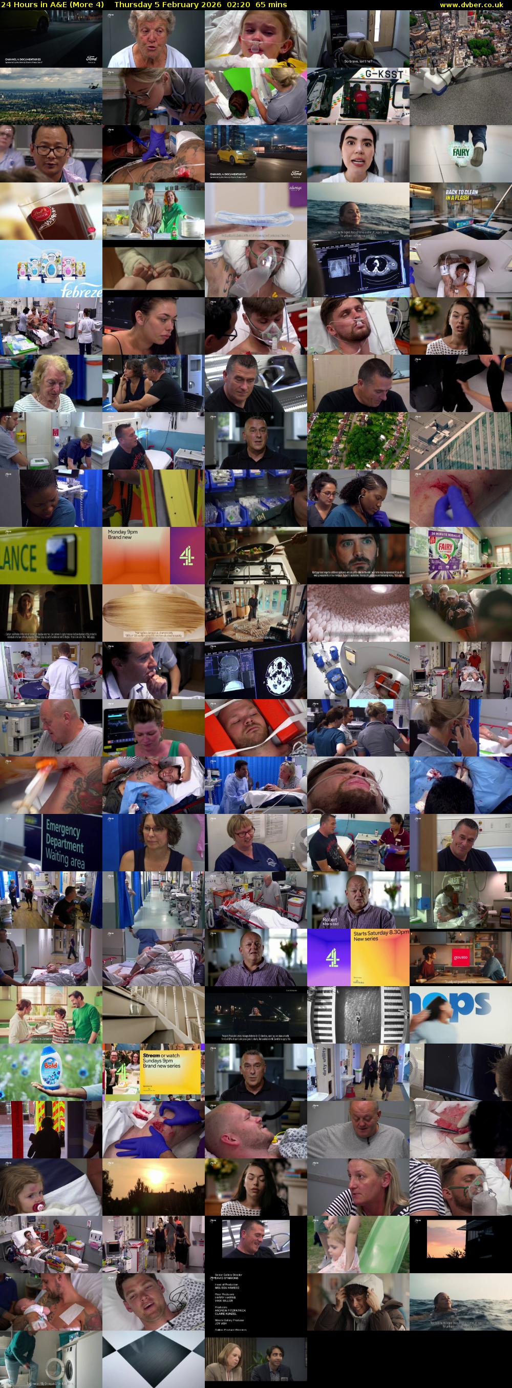 24 Hours in A&E (More 4) Thursday 5 February 2026 02:20 - 03:25