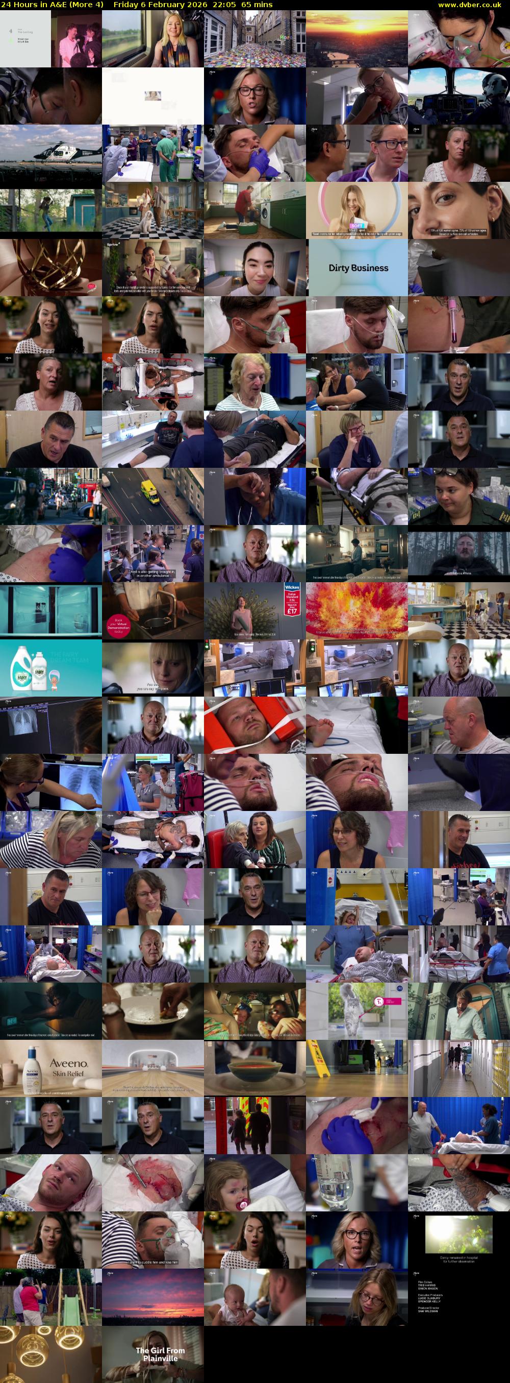 24 Hours in A&E (More 4) Friday 6 February 2026 22:05 - 23:10