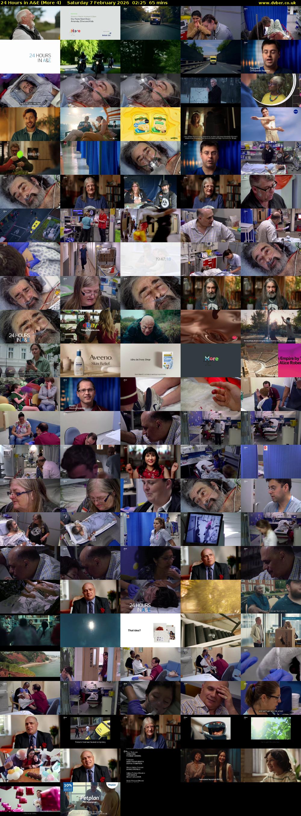24 Hours in A&E (More 4) Saturday 7 February 2026 02:25 - 03:30