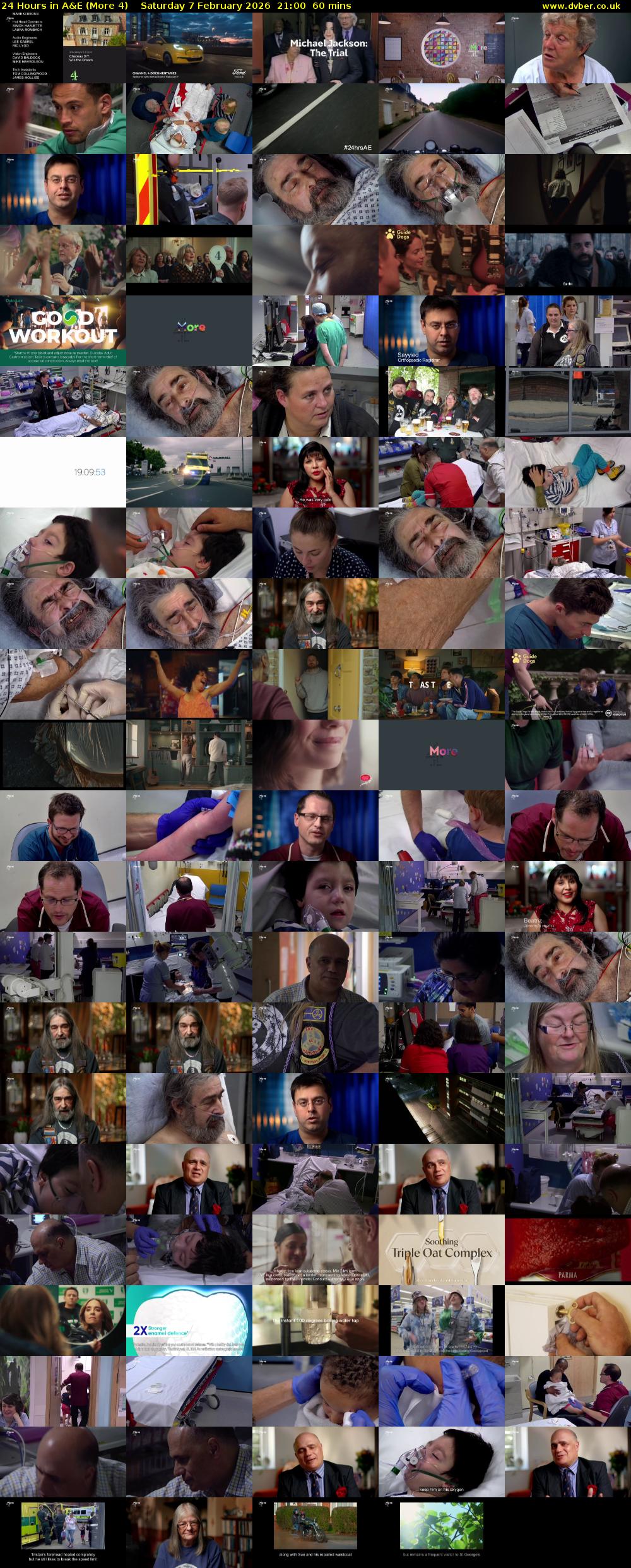 24 Hours in A&E (More 4) Saturday 7 February 2026 21:00 - 22:00