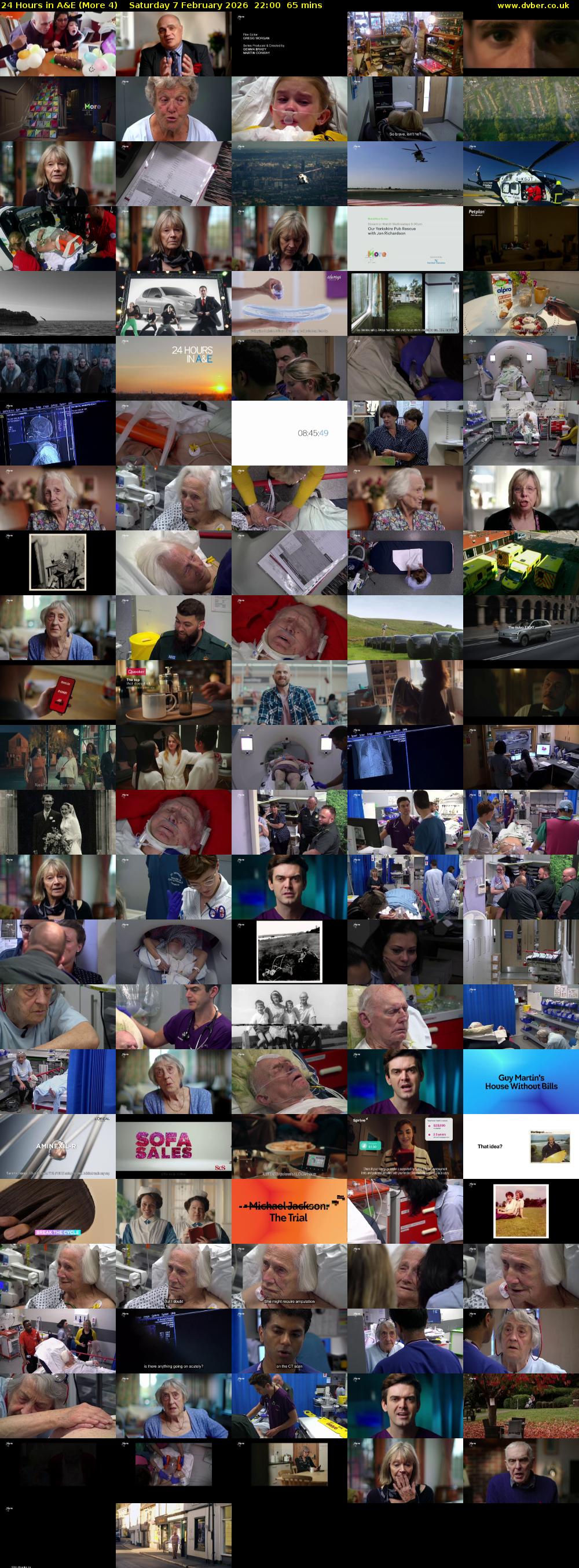 24 Hours in A&E (More 4) Saturday 7 February 2026 22:00 - 23:05
