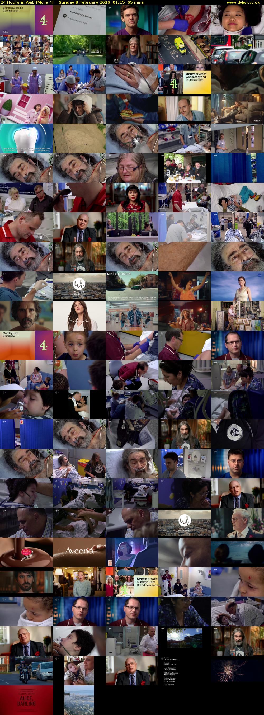 24 Hours in A&E (More 4) Sunday 8 February 2026 01:15 - 02:20