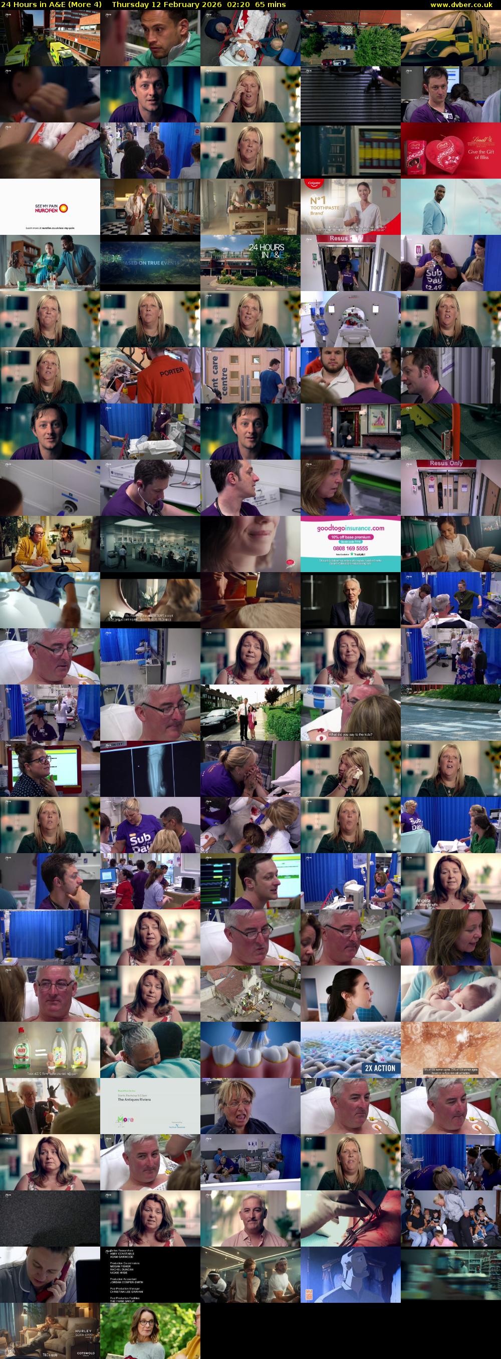 24 Hours in A&E (More 4) Thursday 12 February 2026 02:20 - 03:25