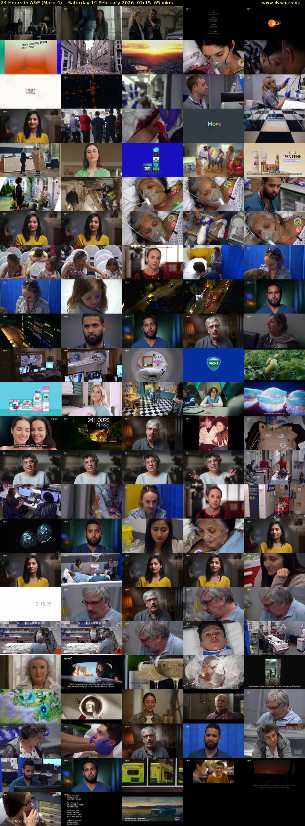 24 Hours in A&E (More 4) Saturday 14 February 2026 02:15 - 03:20