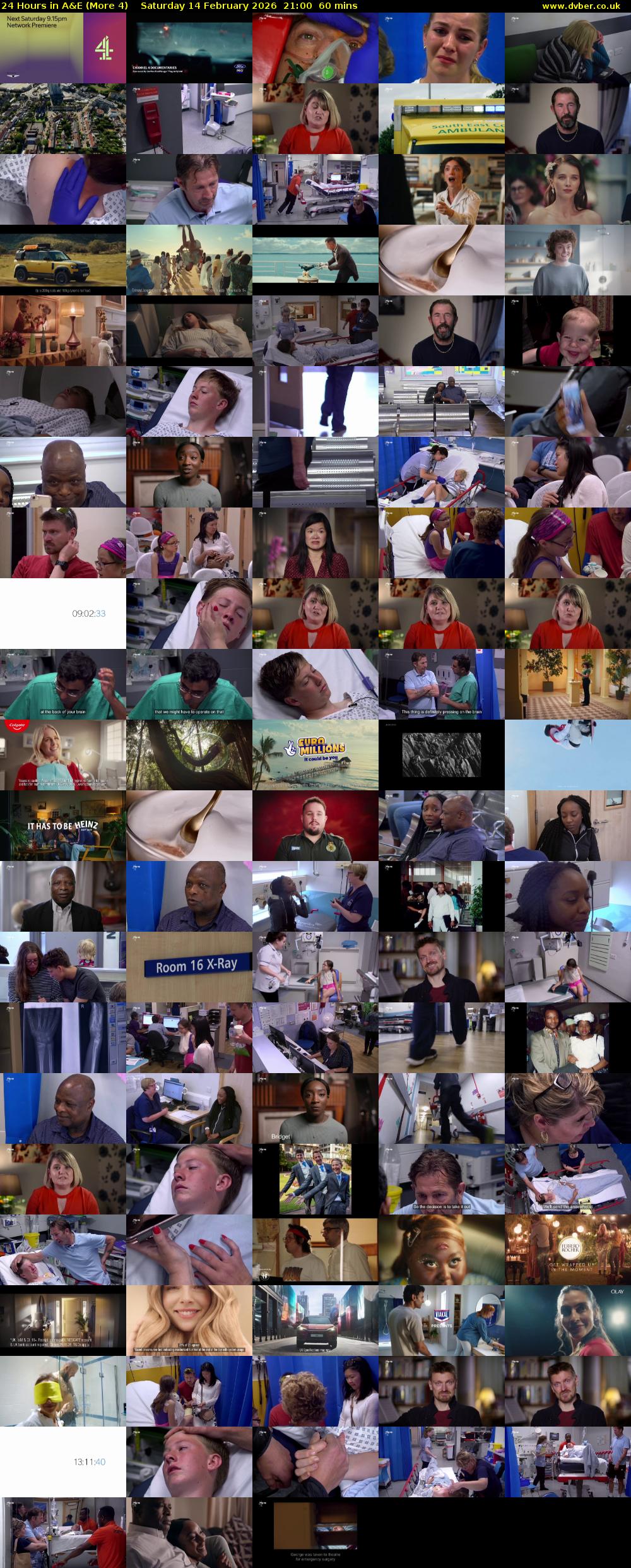 24 Hours in A&E (More 4) Saturday 14 February 2026 21:00 - 22:00