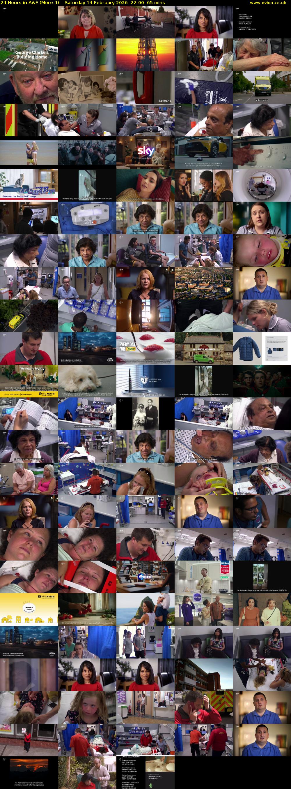 24 Hours in A&E (More 4) Saturday 14 February 2026 22:00 - 23:05
