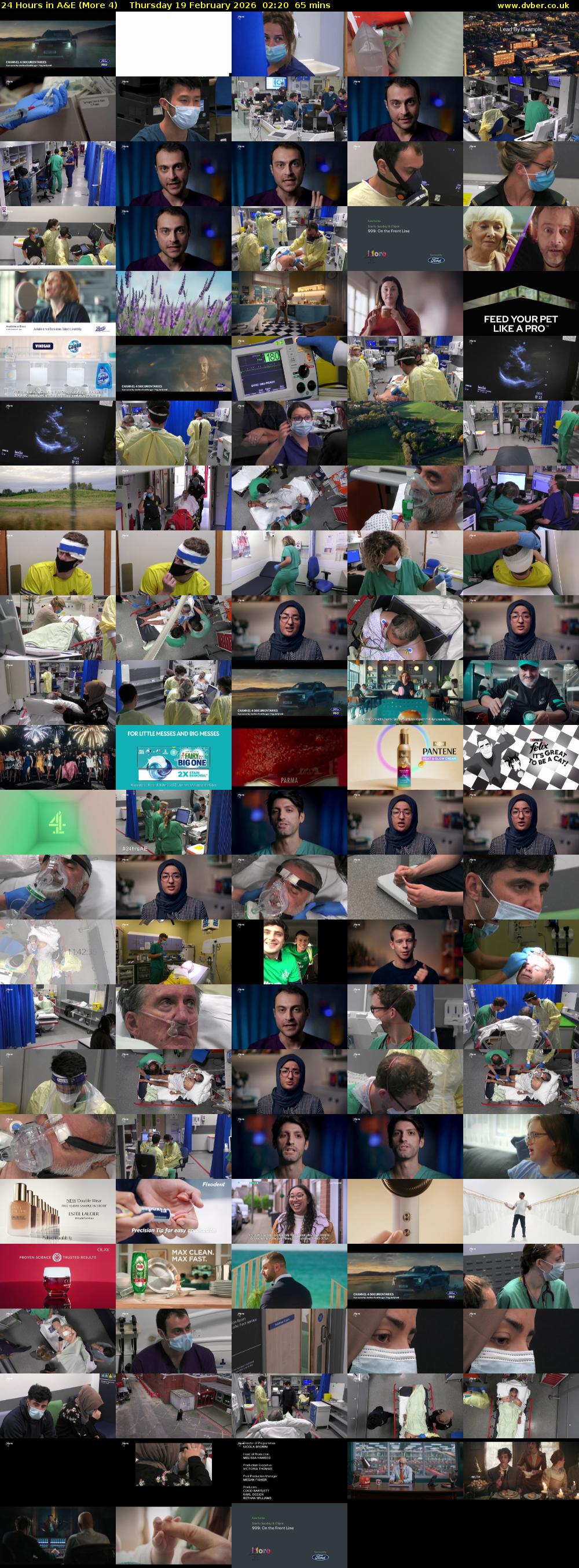 24 Hours in A&E (More 4) Thursday 19 February 2026 02:20 - 03:25