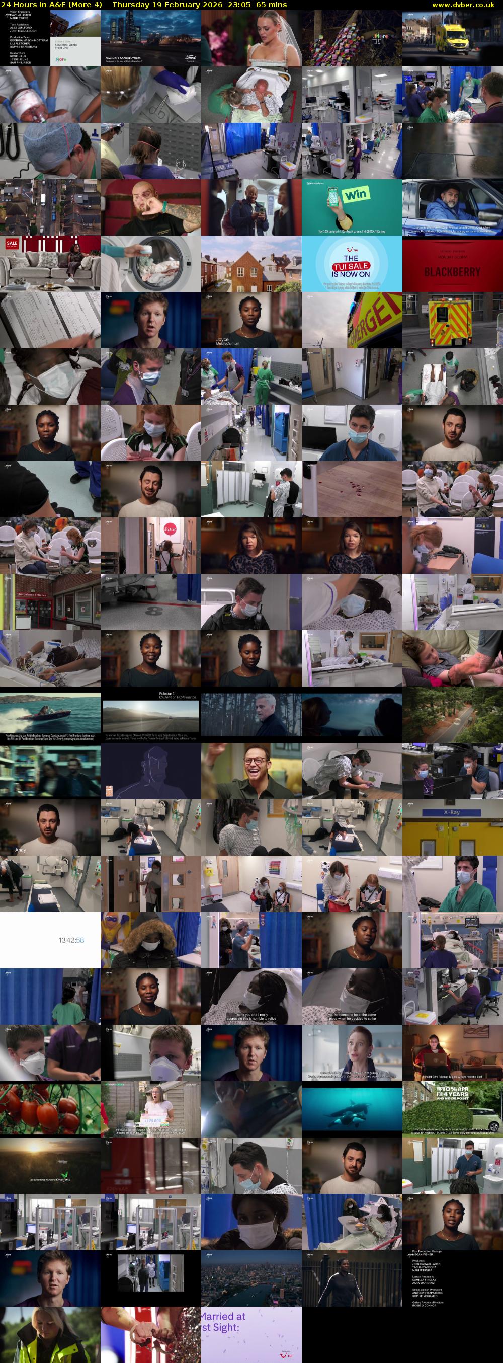 24 Hours in A&E (More 4) Thursday 19 February 2026 23:05 - 00:10
