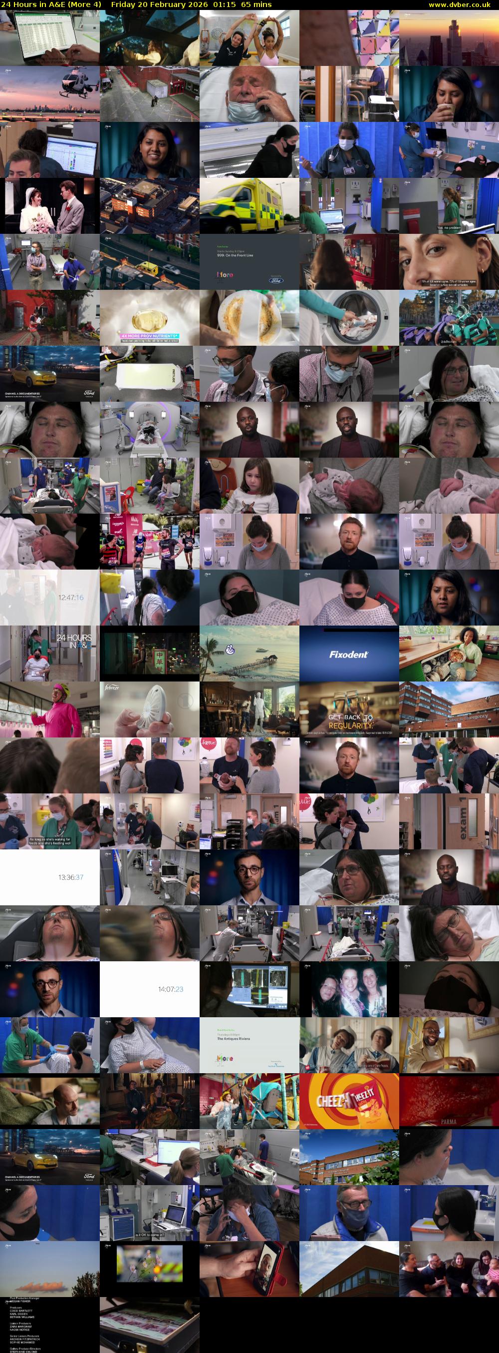 24 Hours in A&E (More 4) Friday 20 February 2026 01:15 - 02:20