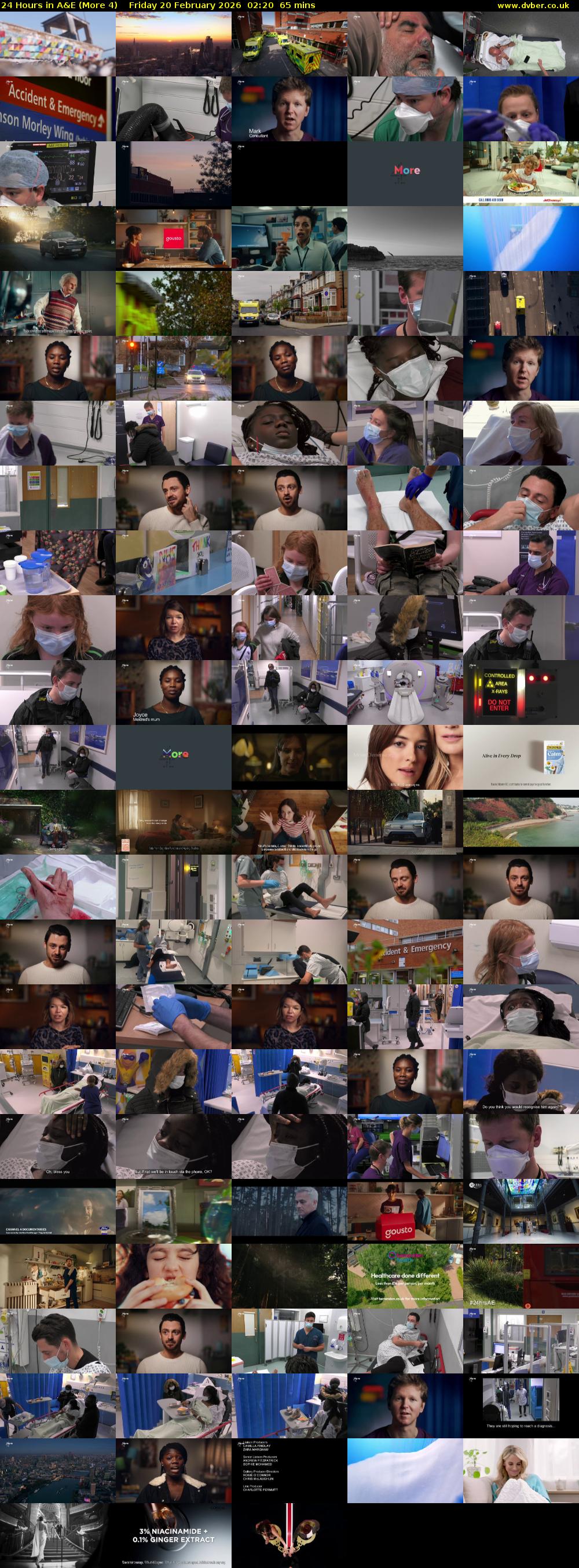 24 Hours in A&E (More 4) Friday 20 February 2026 02:20 - 03:25