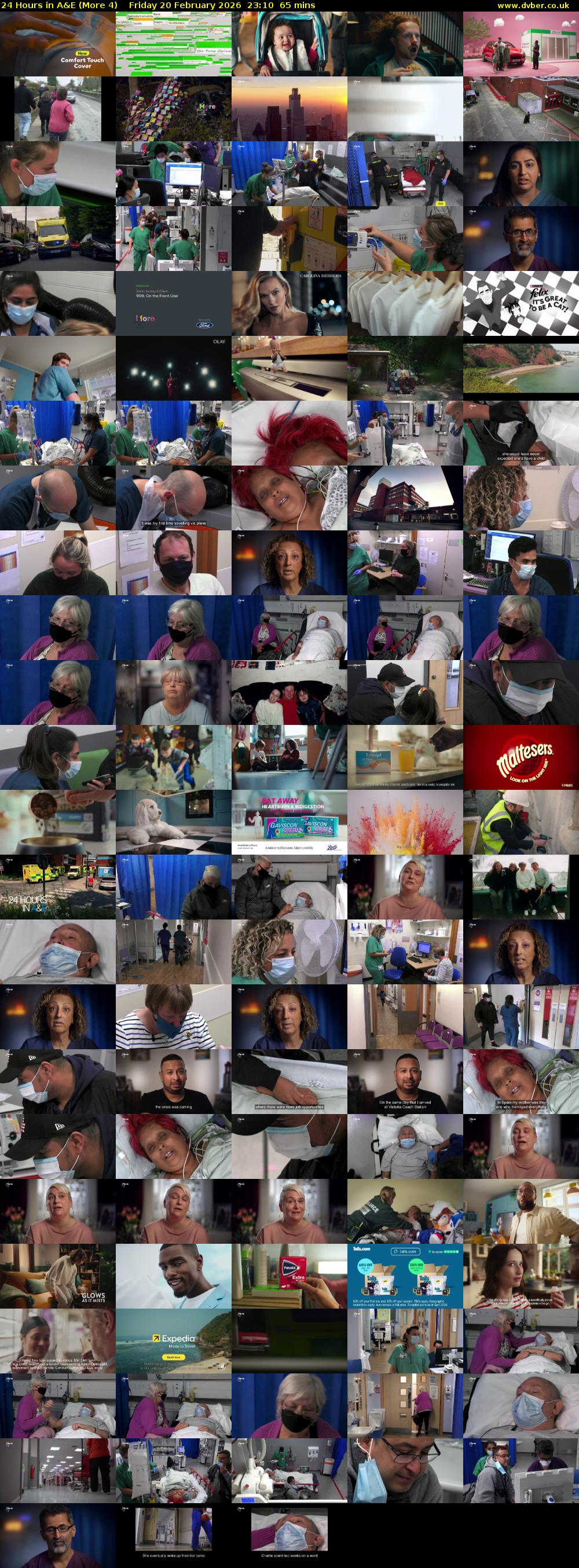 24 Hours in A&E (More 4) Friday 20 February 2026 23:10 - 00:15