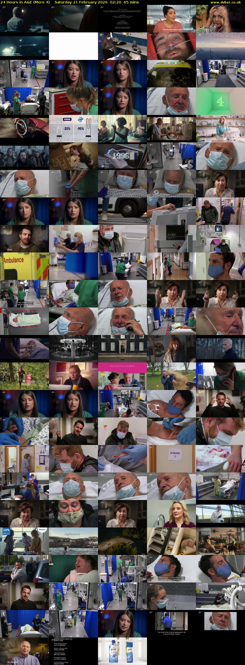 24 Hours in A&E (More 4) Saturday 21 February 2026 02:20 - 03:25