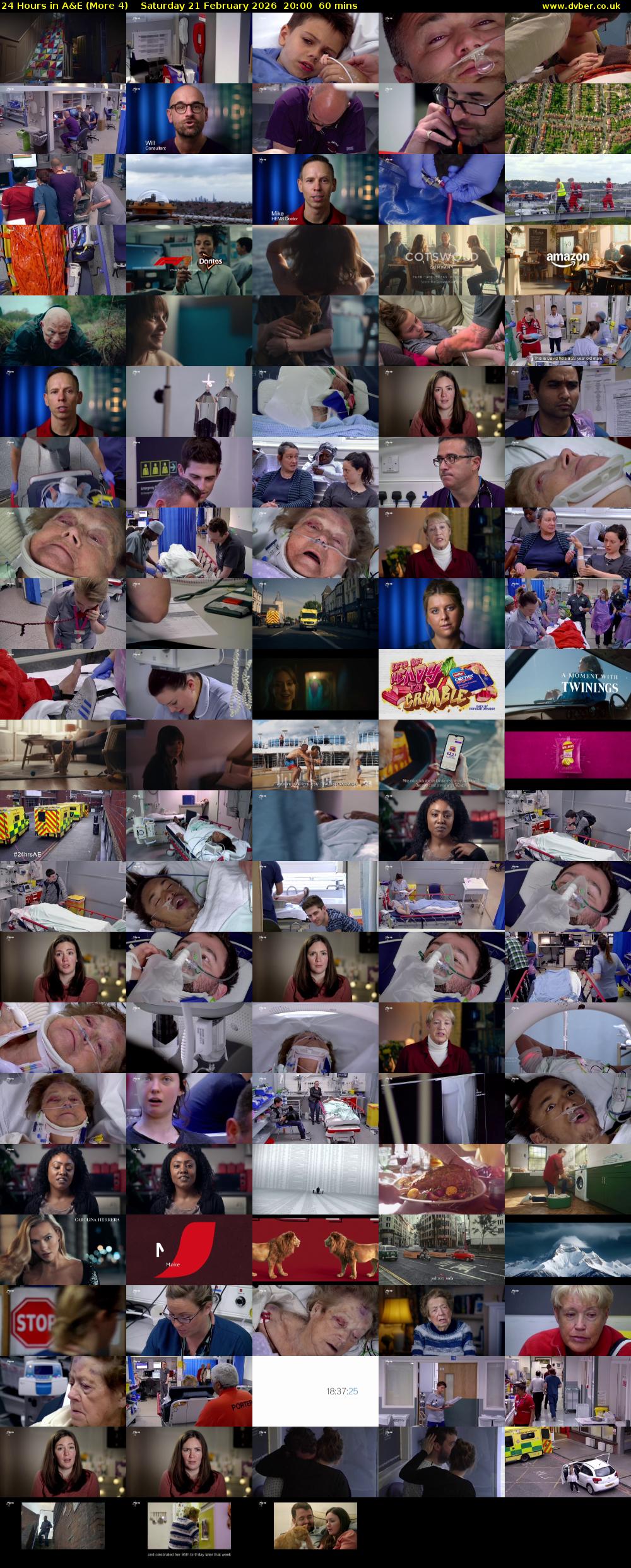 24 Hours in A&E (More 4) Saturday 21 February 2026 20:00 - 21:00