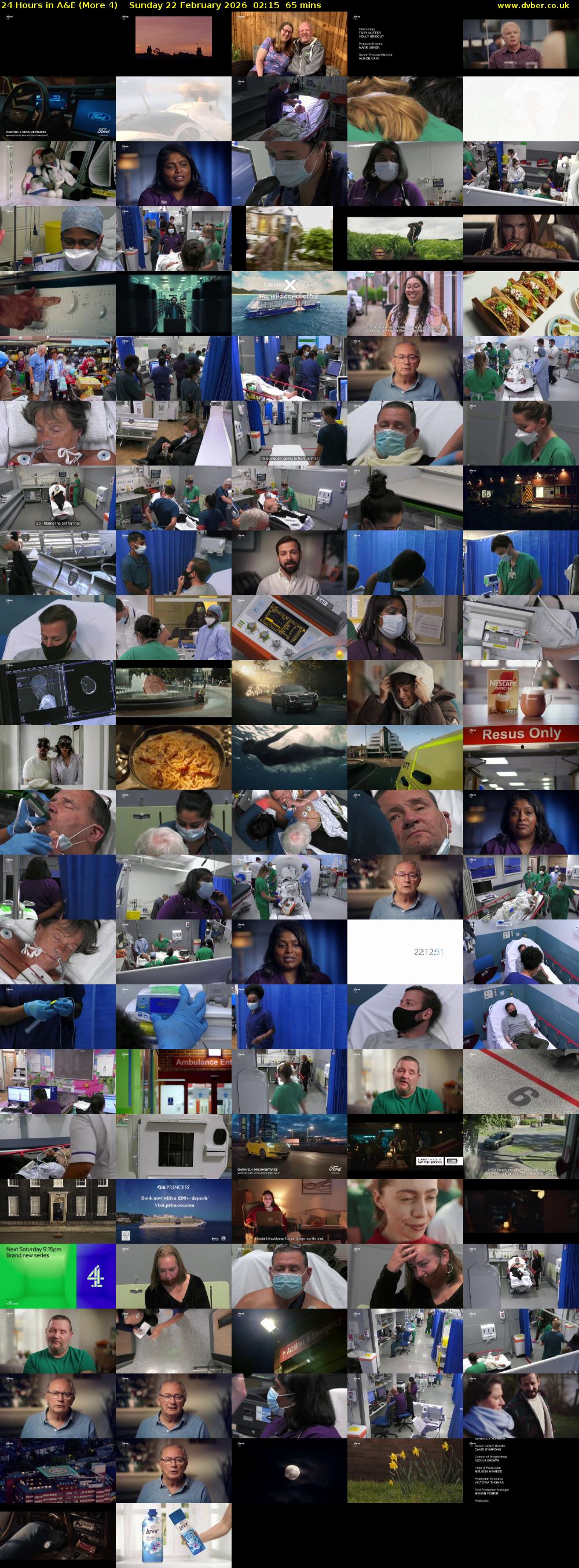 24 Hours in A&E (More 4) Sunday 22 February 2026 02:15 - 03:20
