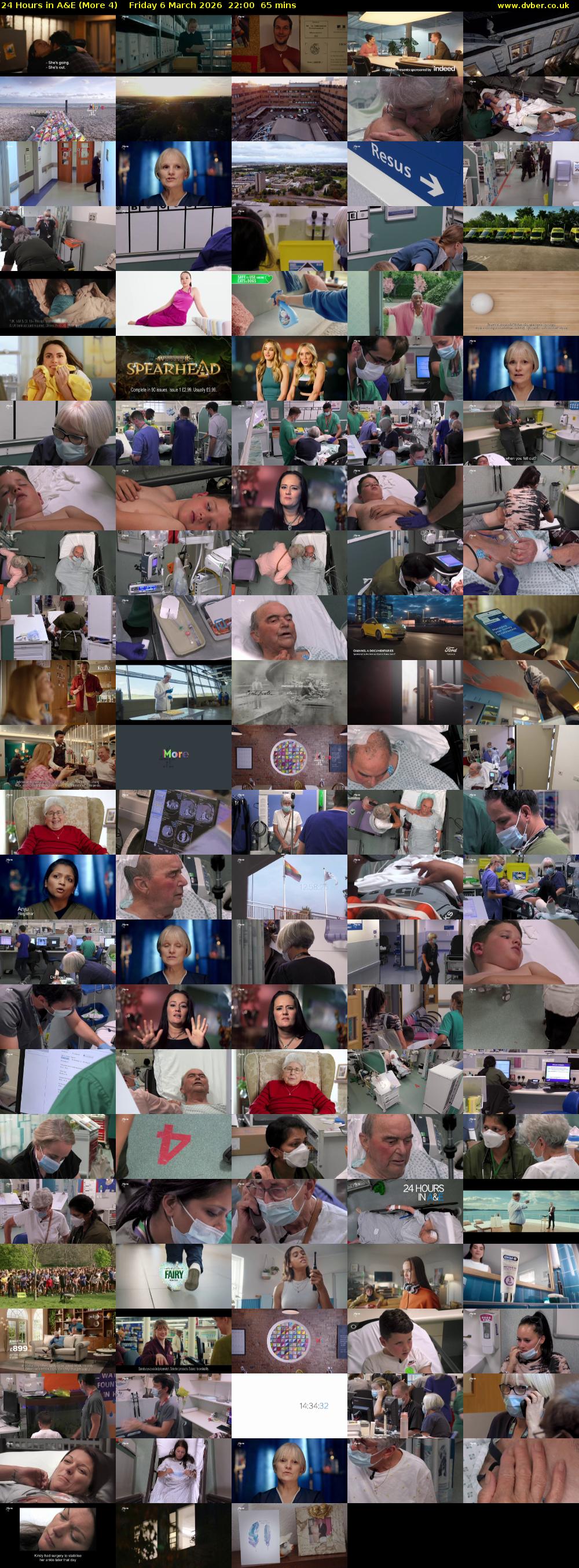 24 Hours in A&E (More 4) Friday 6 March 2026 22:00 - 23:05