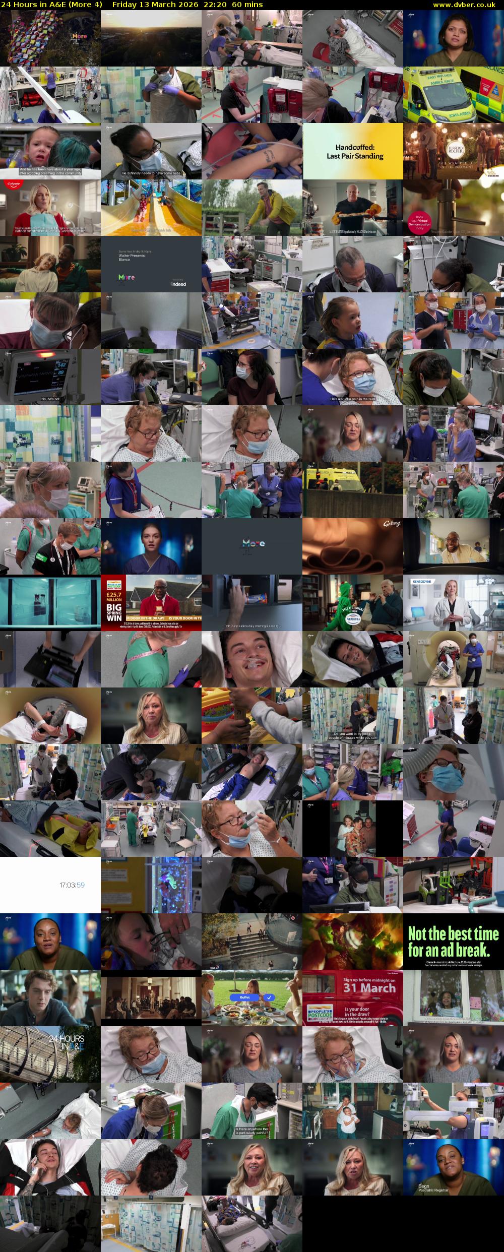 24 Hours in A&E (More 4) Friday 13 March 2026 22:20 - 23:20