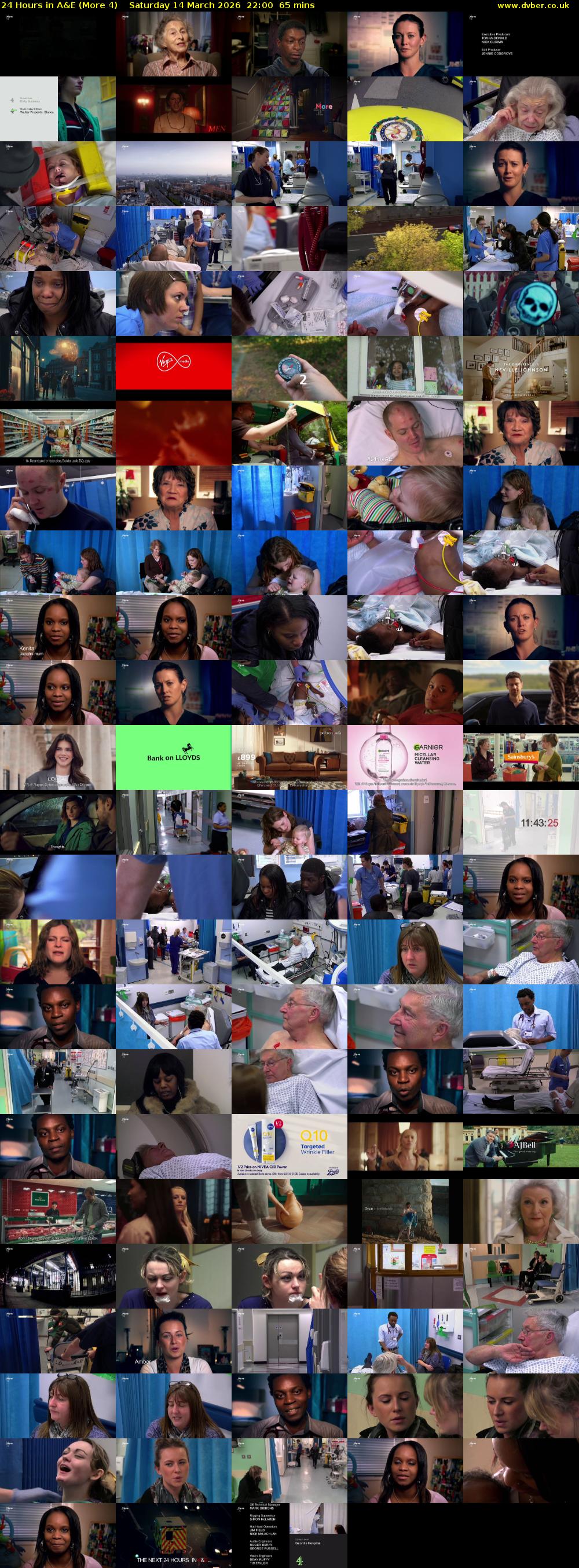 24 Hours in A&E (More 4) Saturday 14 March 2026 22:00 - 23:05