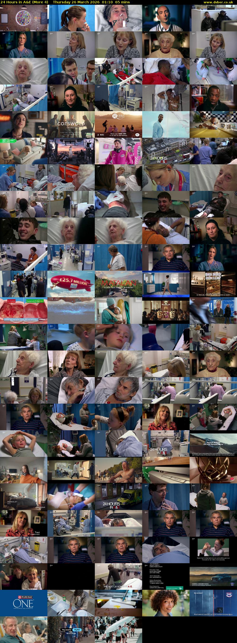 24 Hours in A&E (More 4) Thursday 26 March 2026 01:10 - 02:15