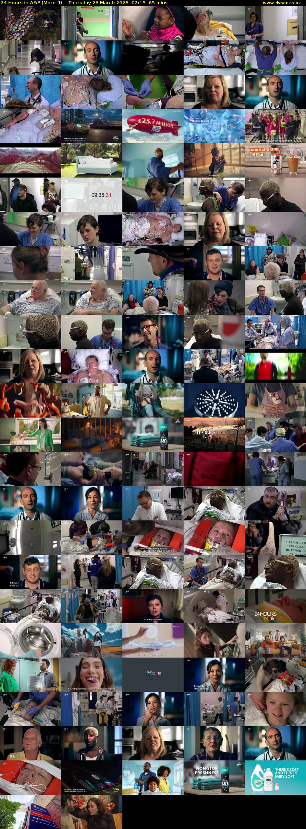 24 Hours in A&E (More 4) Thursday 26 March 2026 02:15 - 03:20