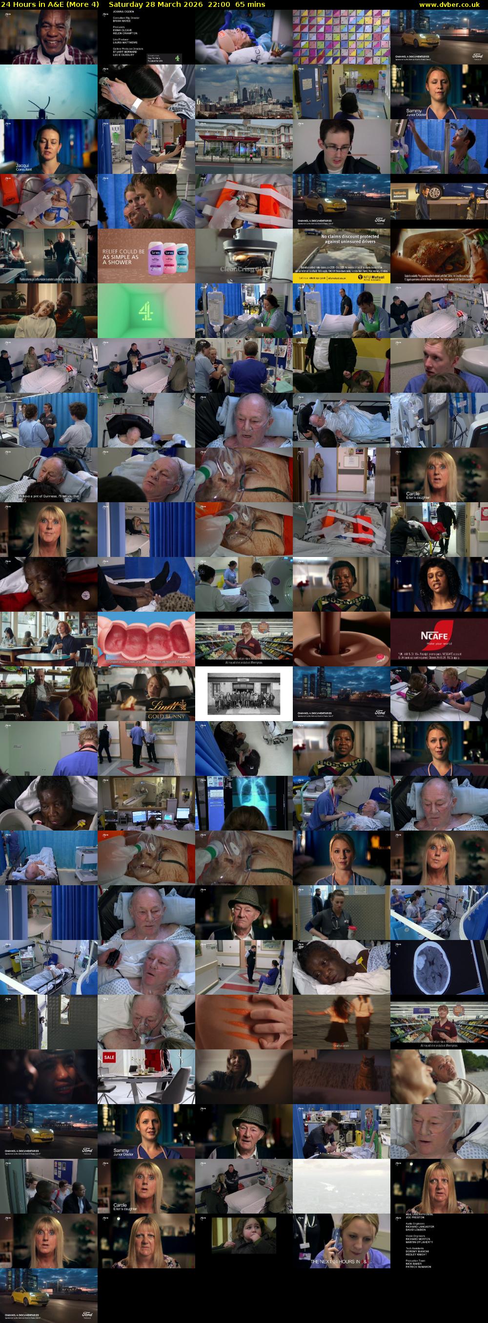 24 Hours in A&E (More 4) Saturday 28 March 2026 22:00 - 23:05