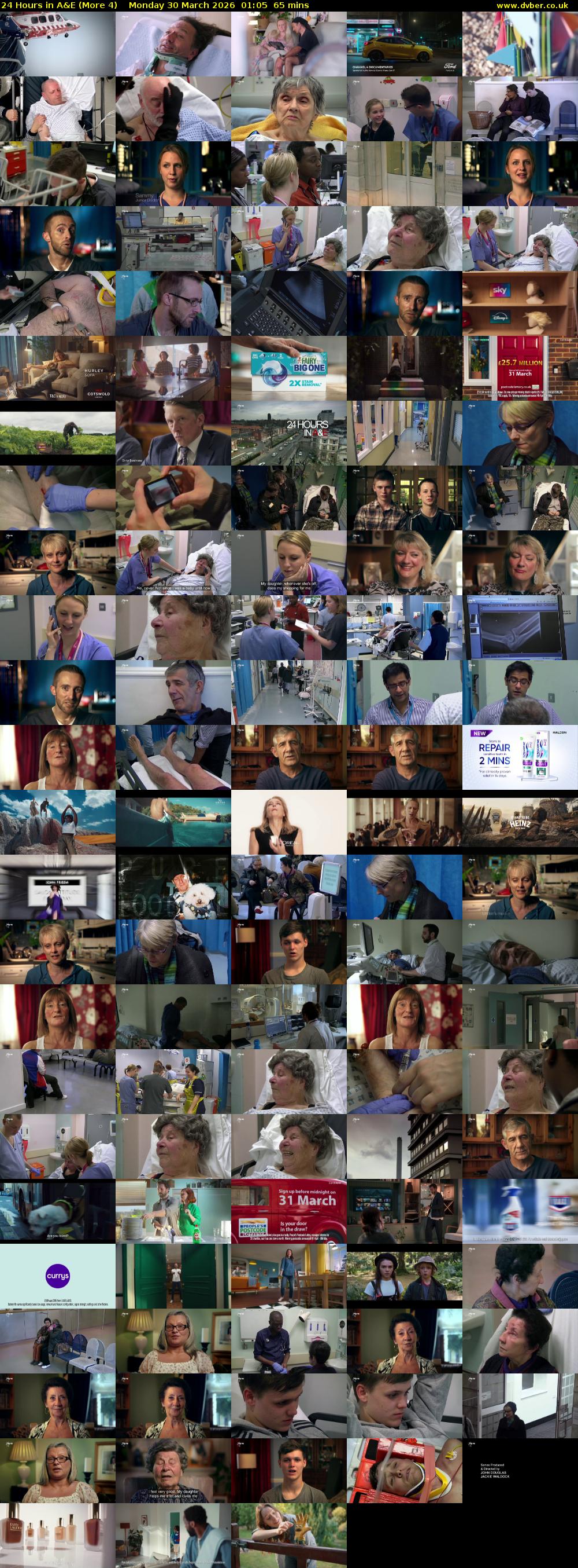 24 Hours in A&E (More 4) Monday 30 March 2026 01:05 - 02:10