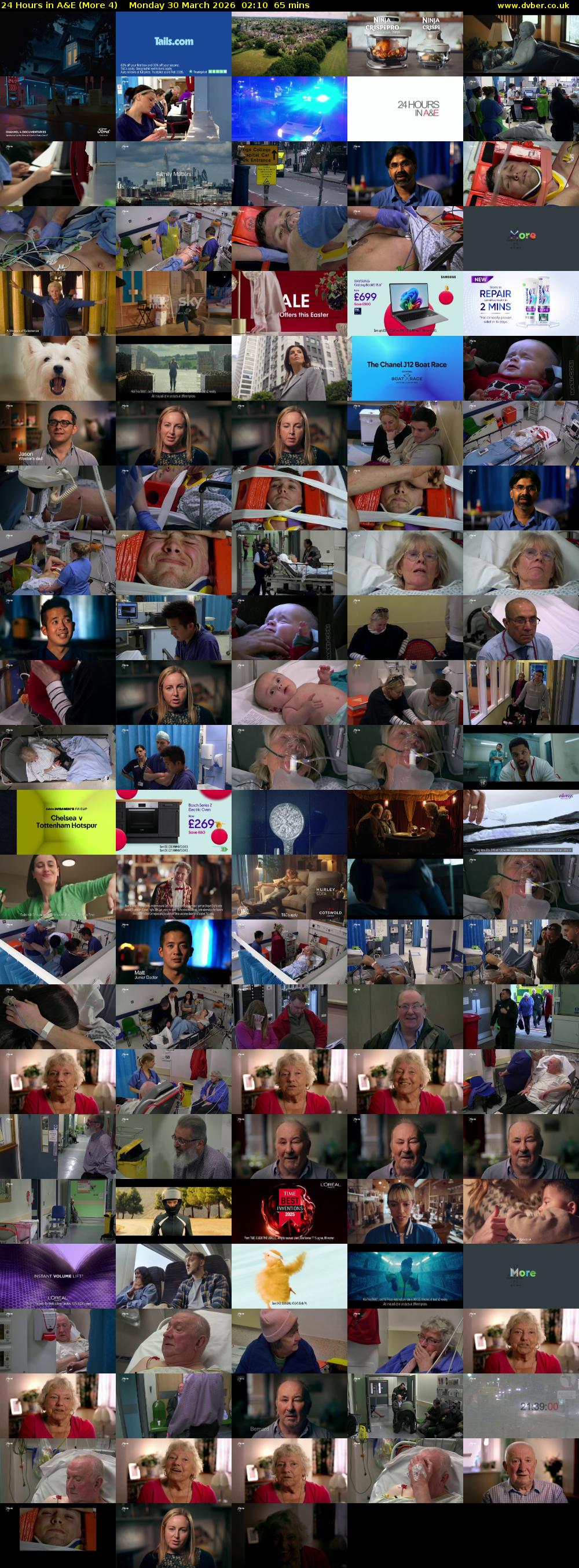 24 Hours in A&E (More 4) Monday 30 March 2026 02:10 - 03:15
