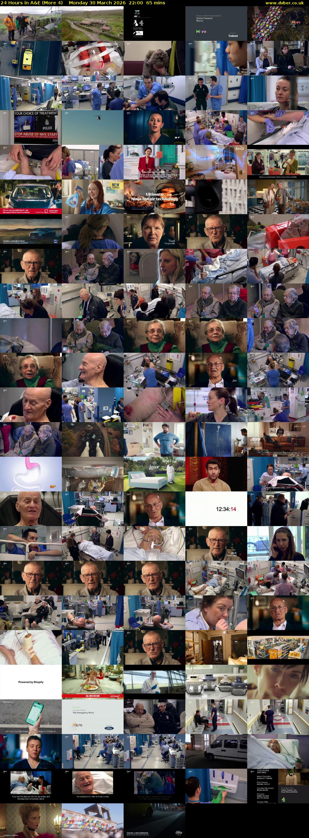 24 Hours in A&E (More 4) Monday 30 March 2026 22:00 - 23:05