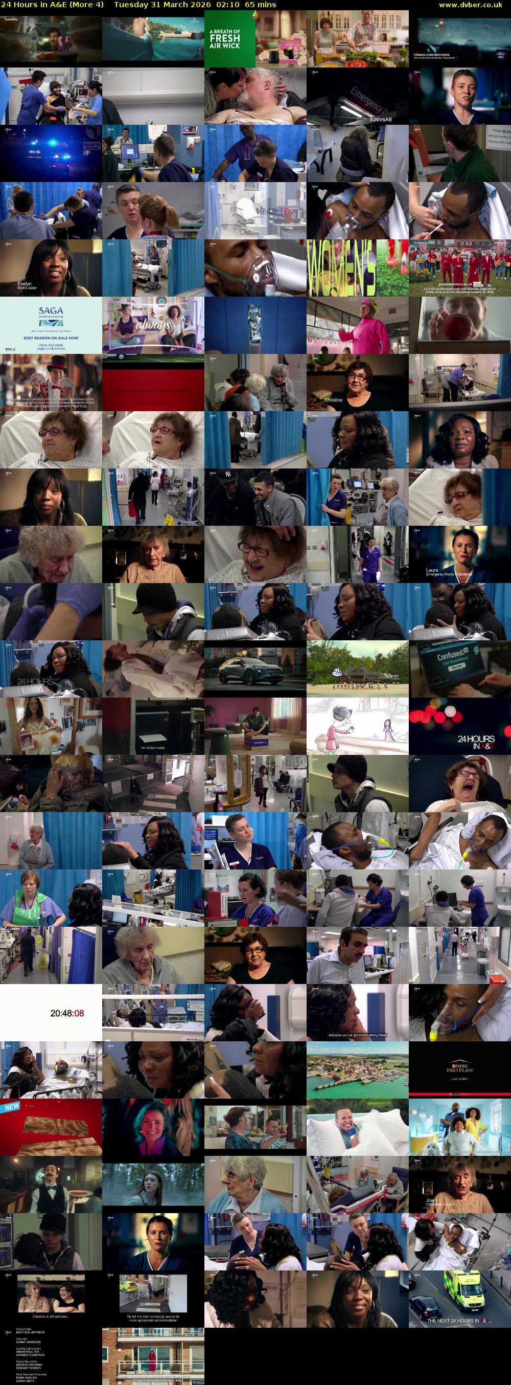 24 Hours in A&E (More 4) Tuesday 31 March 2026 02:10 - 03:15