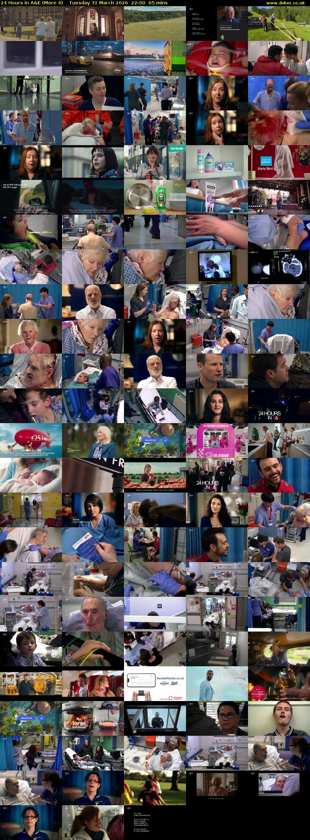 24 Hours in A&E (More 4) Tuesday 31 March 2026 22:00 - 23:05
