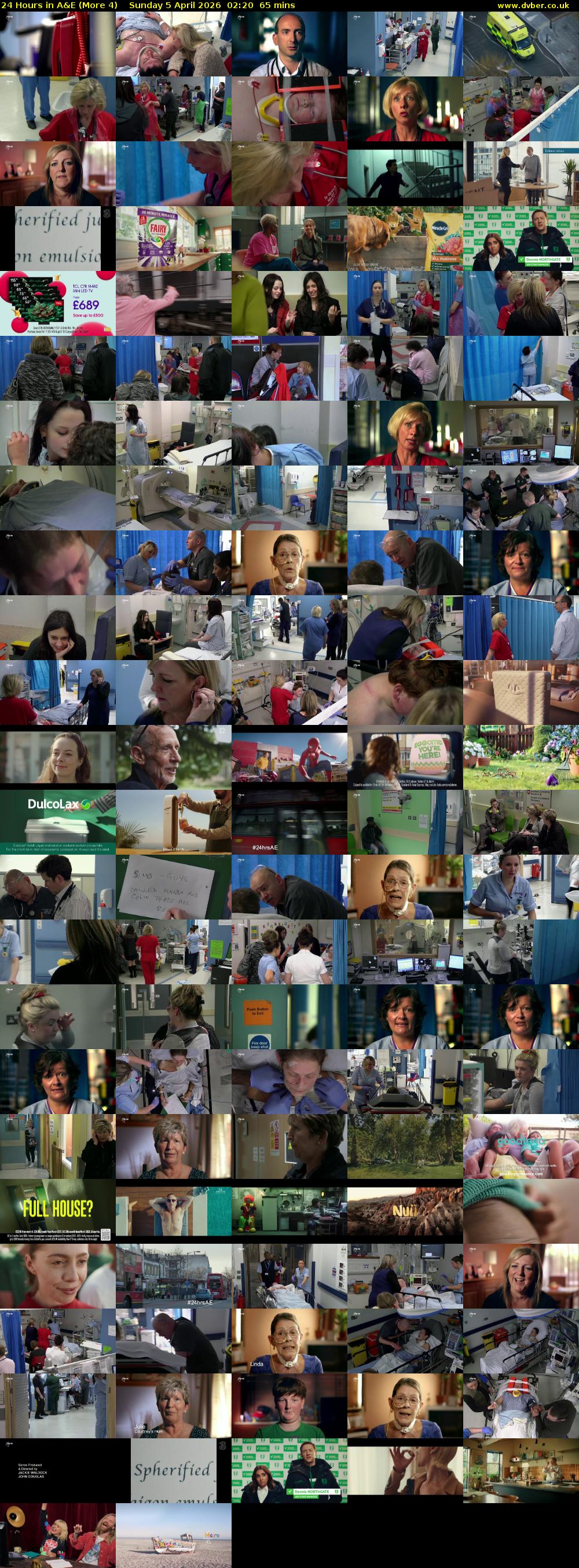 24 Hours in A&E (More 4) Sunday 5 April 2026 02:20 - 03:25