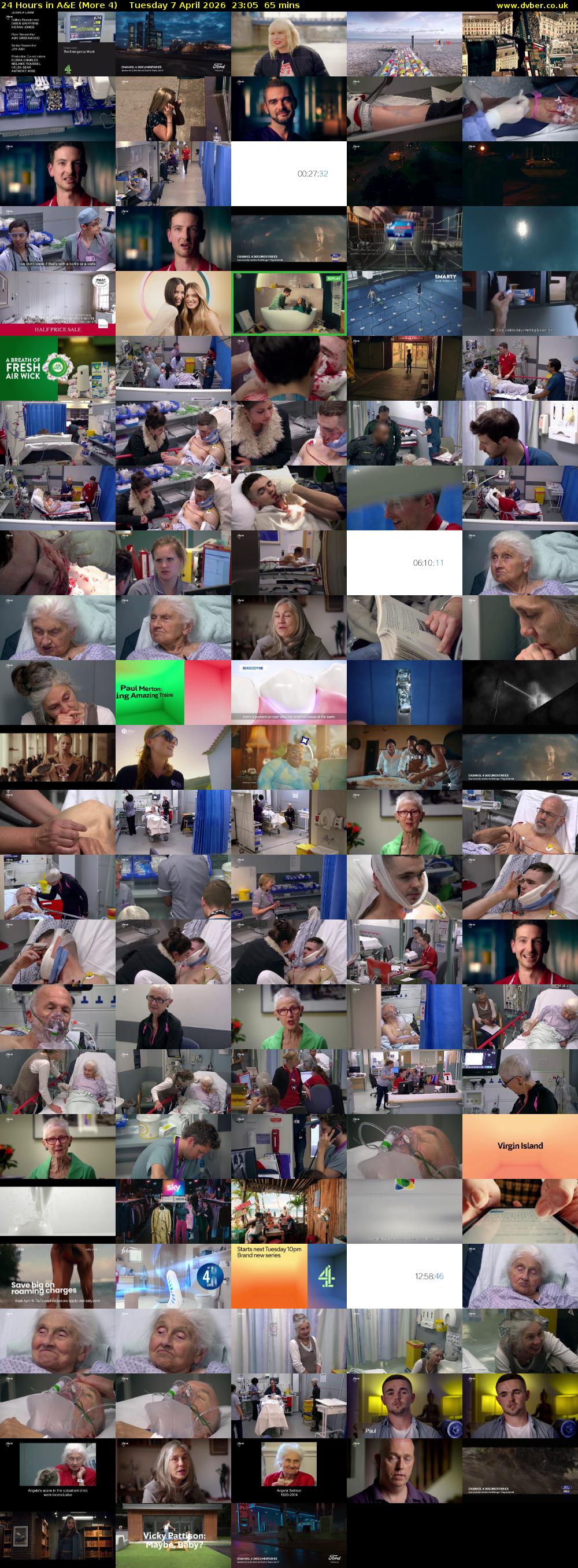 24 Hours in A&E (More 4) Tuesday 7 April 2026 23:05 - 00:10