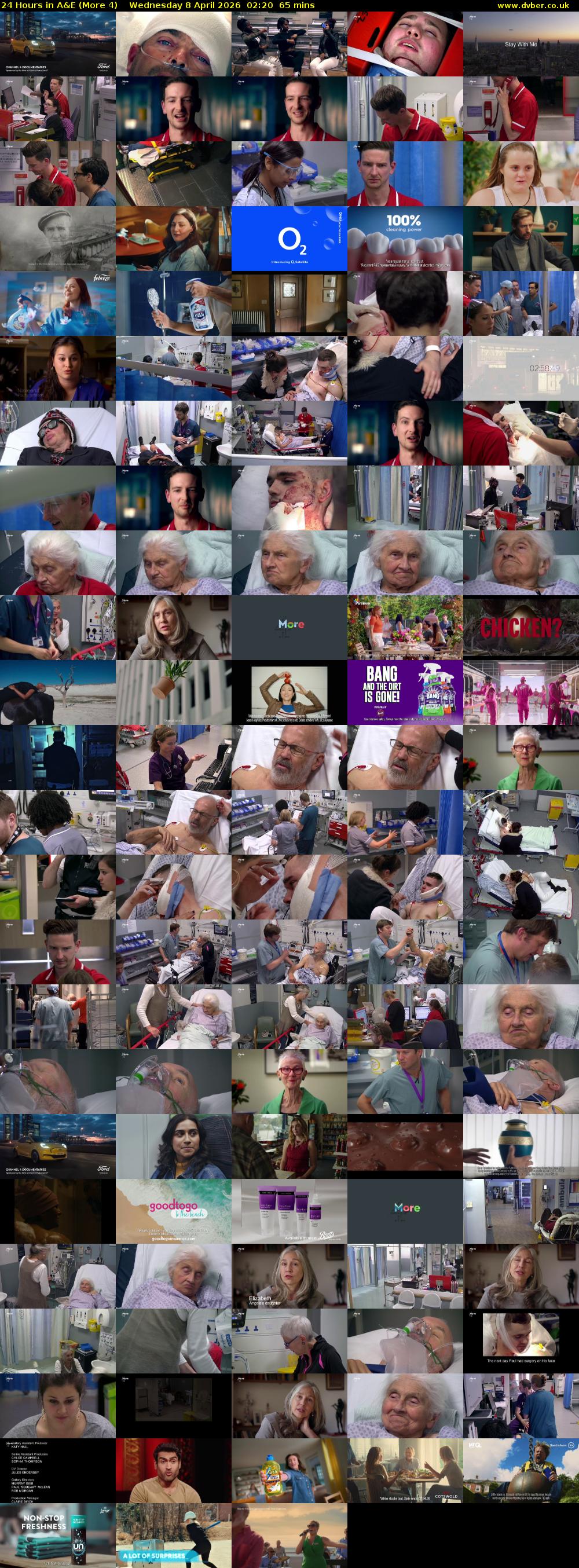 24 Hours in A&E (More 4) Wednesday 8 April 2026 02:20 - 03:25