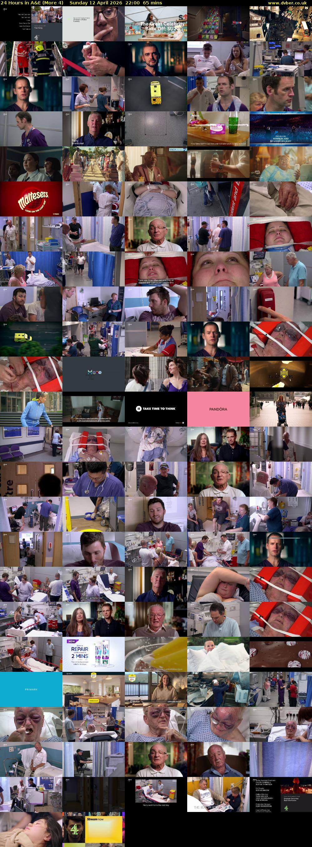 24 Hours in A&E (More 4) Sunday 12 April 2026 22:00 - 23:05