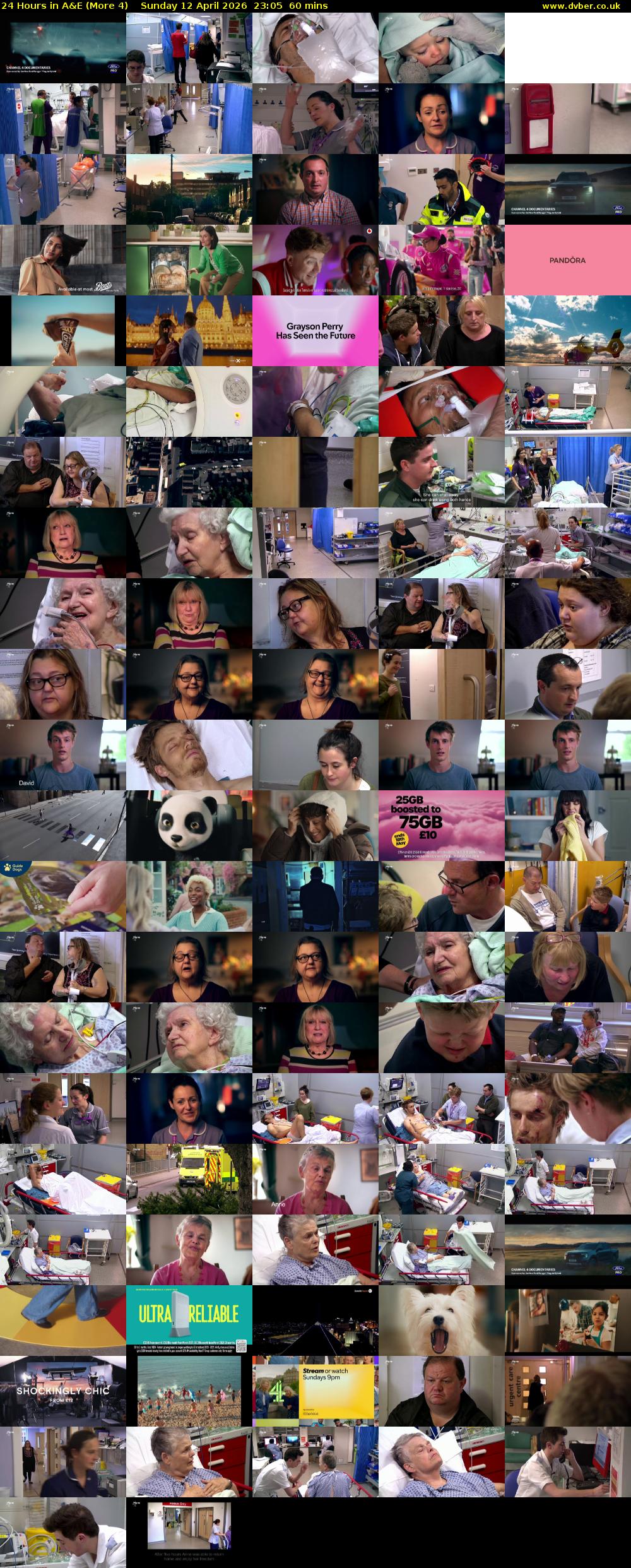 24 Hours in A&E (More 4) Sunday 12 April 2026 23:05 - 00:05