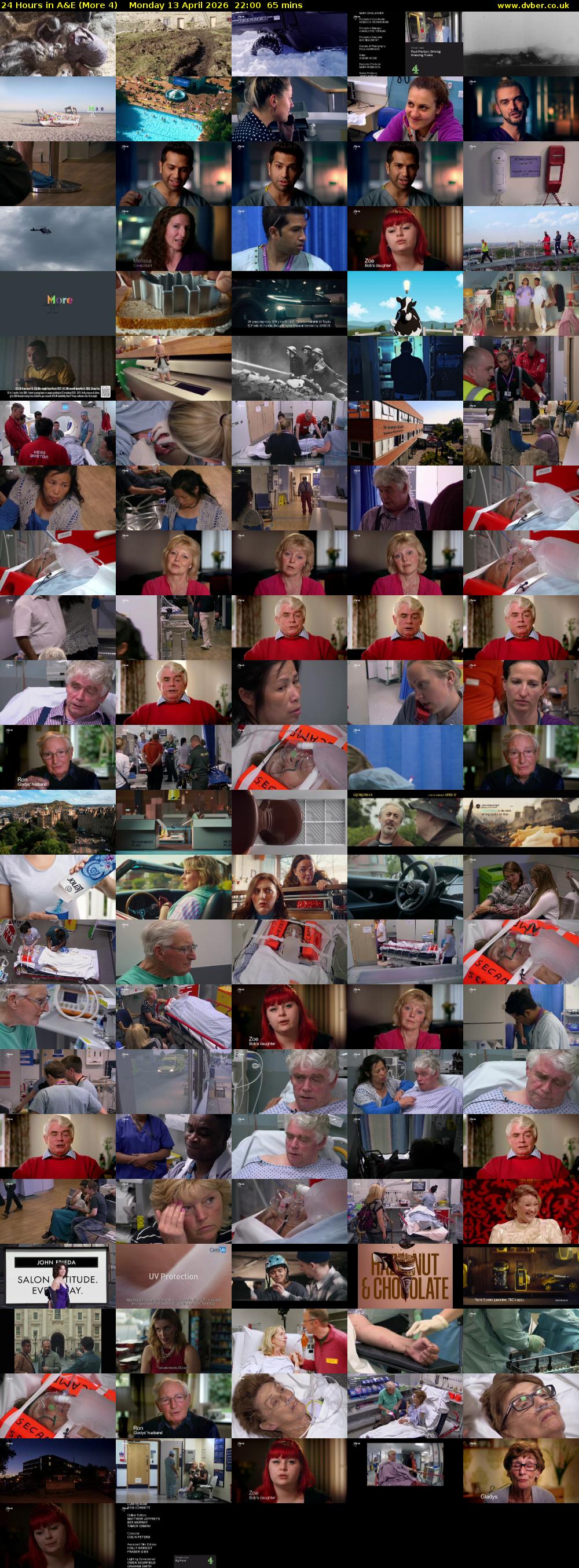 24 Hours in A&E (More 4) Monday 13 April 2026 22:00 - 23:05