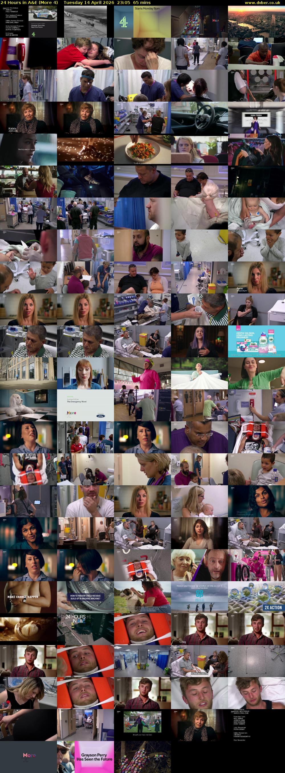 24 Hours in A&E (More 4) Tuesday 14 April 2026 23:05 - 00:10