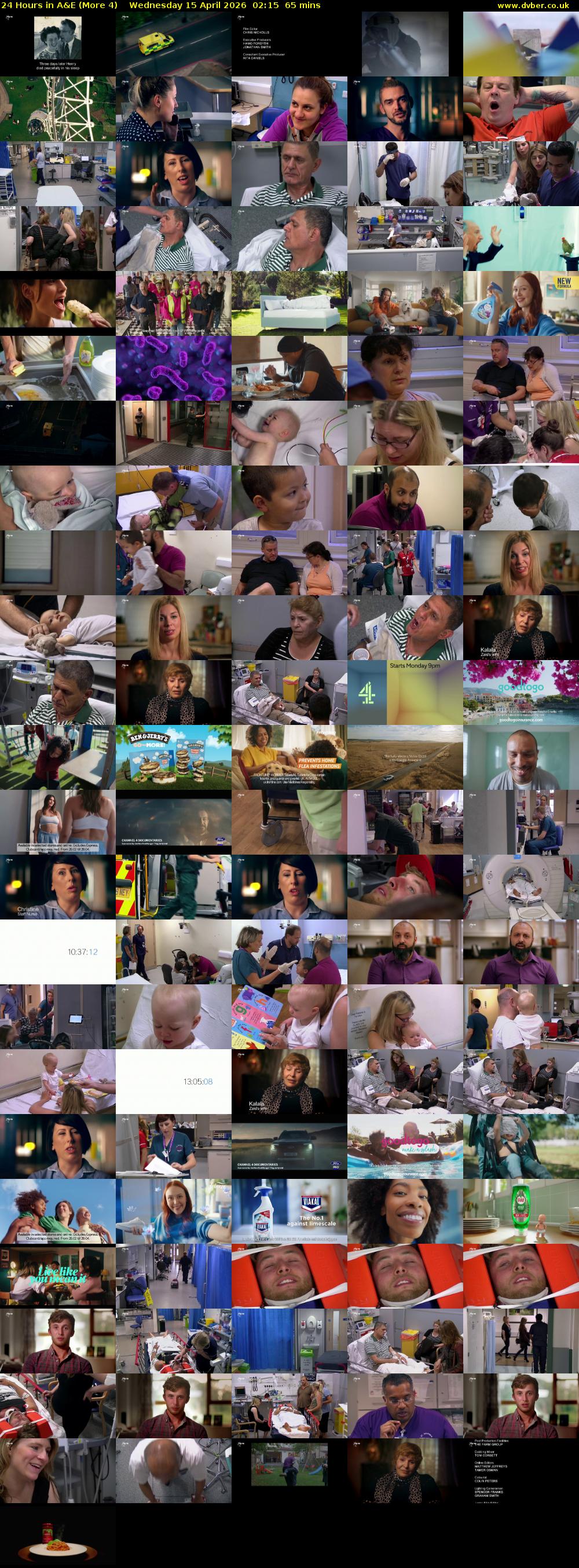 24 Hours in A&E (More 4) Wednesday 15 April 2026 02:15 - 03:20
