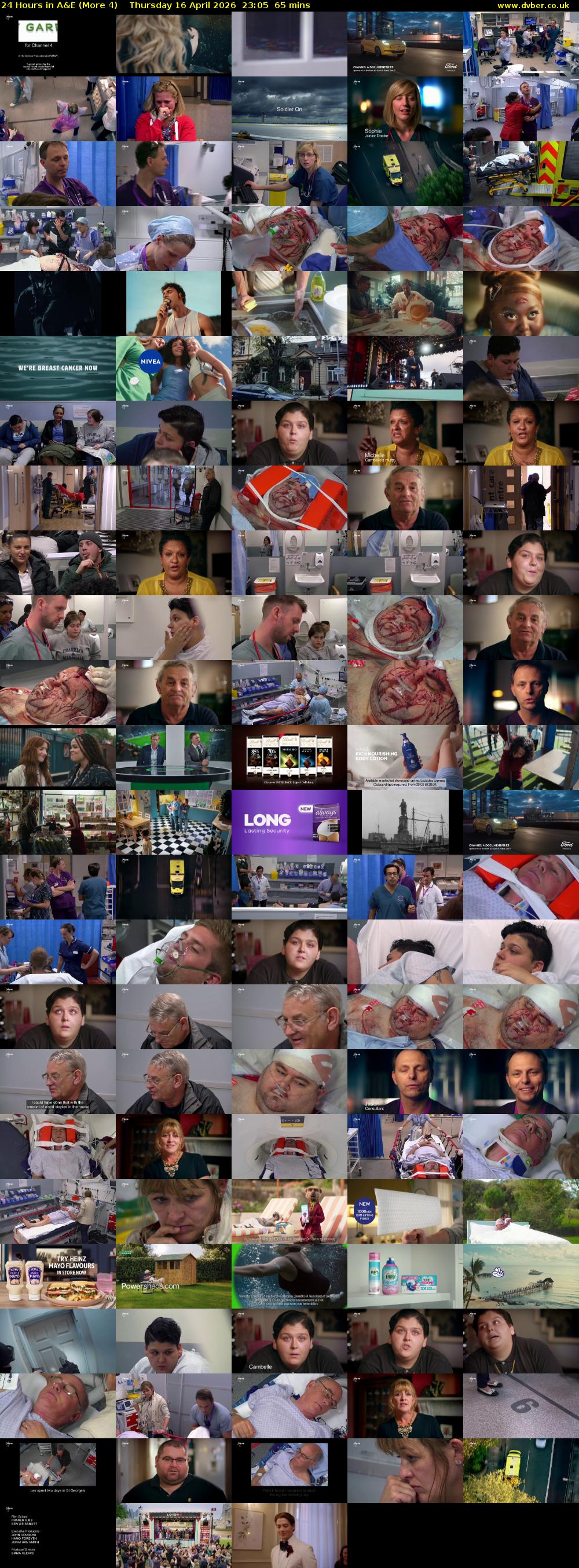 24 Hours in A&E (More 4) Thursday 16 April 2026 23:05 - 00:10