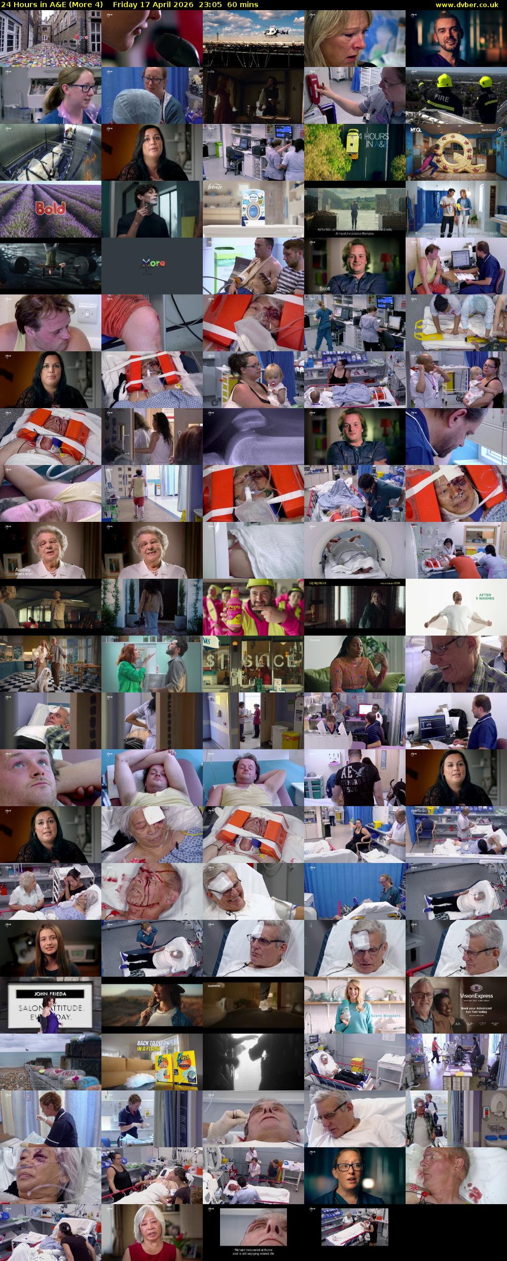 24 Hours in A&E (More 4) Friday 17 April 2026 23:05 - 00:05