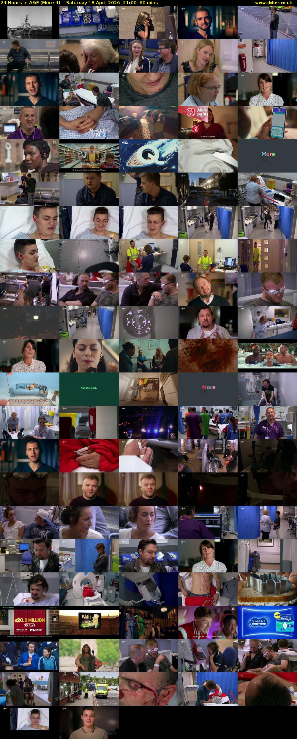 24 Hours in A&E (More 4) Saturday 18 April 2026 21:00 - 22:00