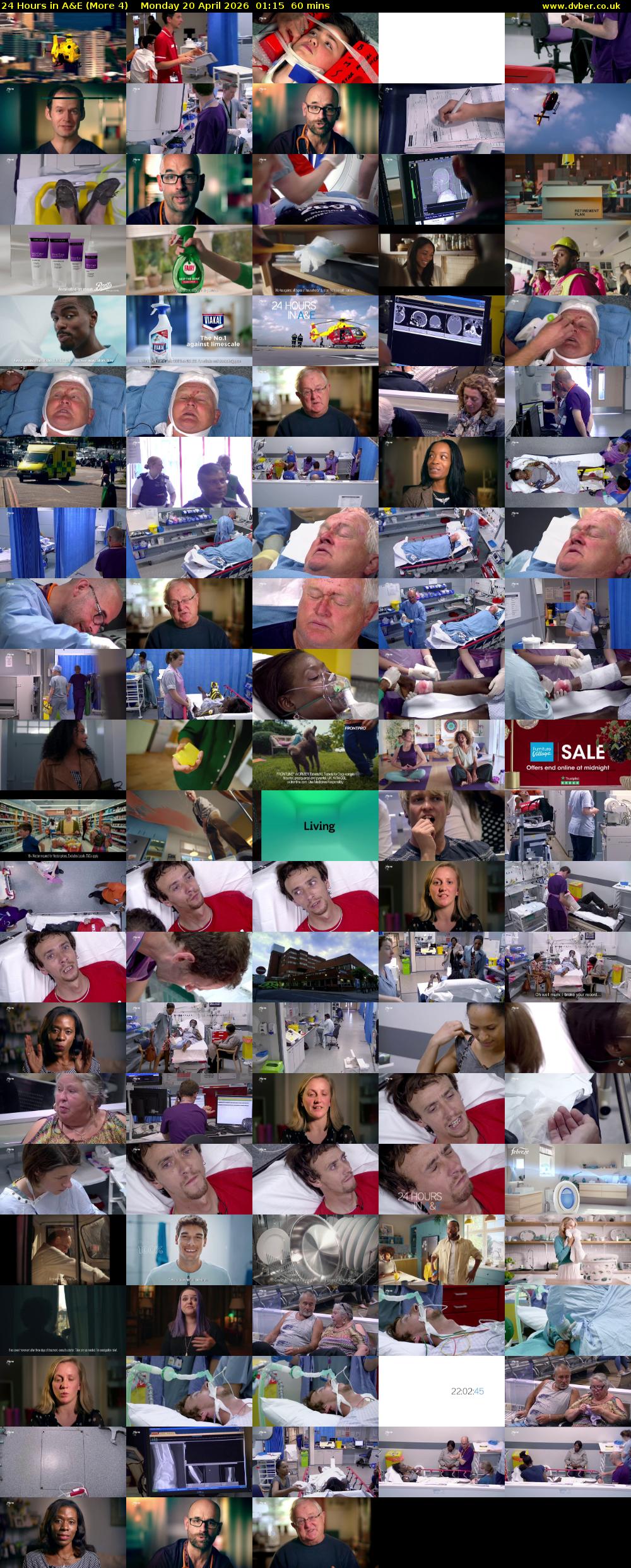 24 Hours in A&E (More 4) Monday 20 April 2026 01:15 - 02:15
