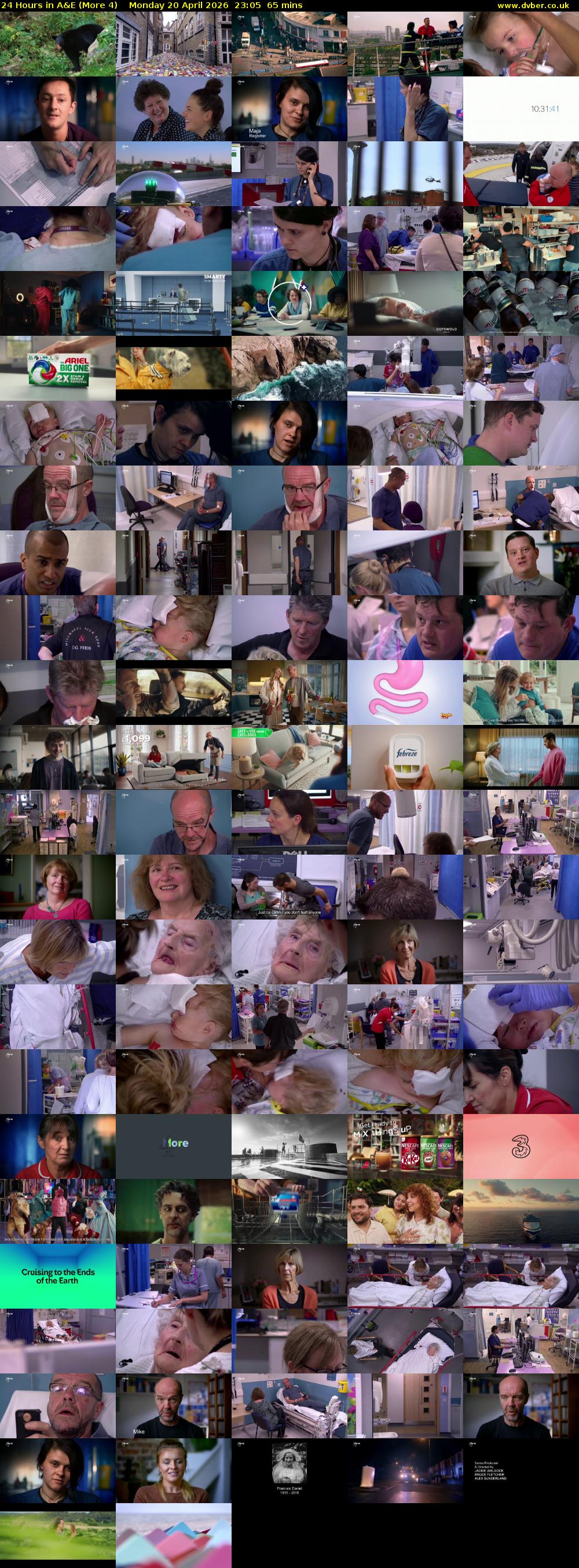 24 Hours in A&E (More 4) Monday 20 April 2026 23:05 - 00:10