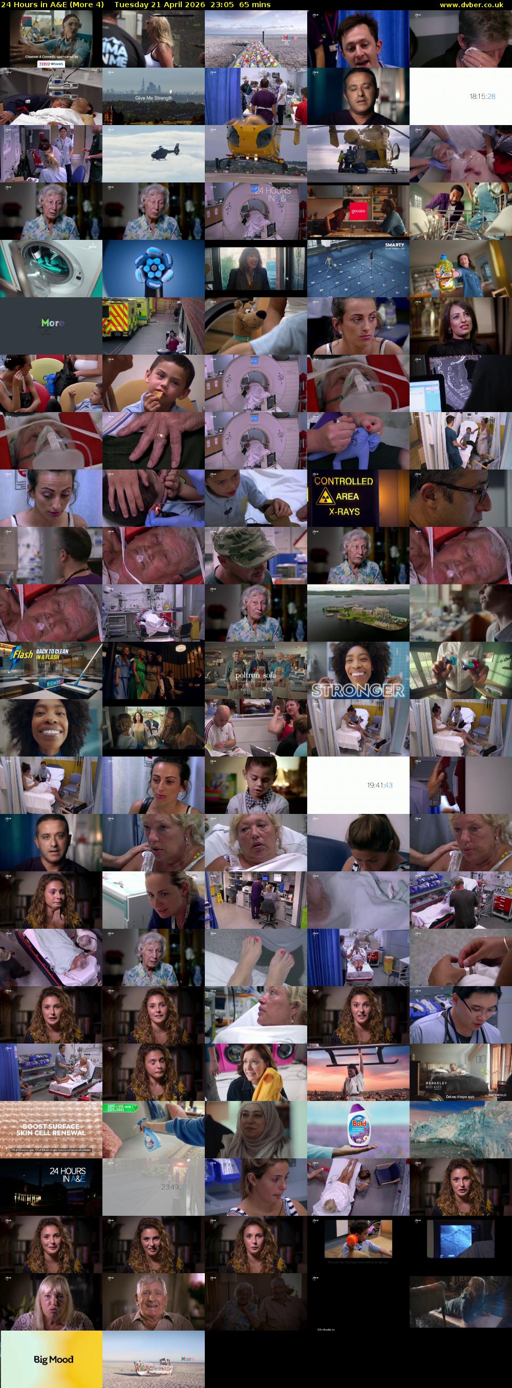 24 Hours in A&E (More 4) Tuesday 21 April 2026 23:05 - 00:10