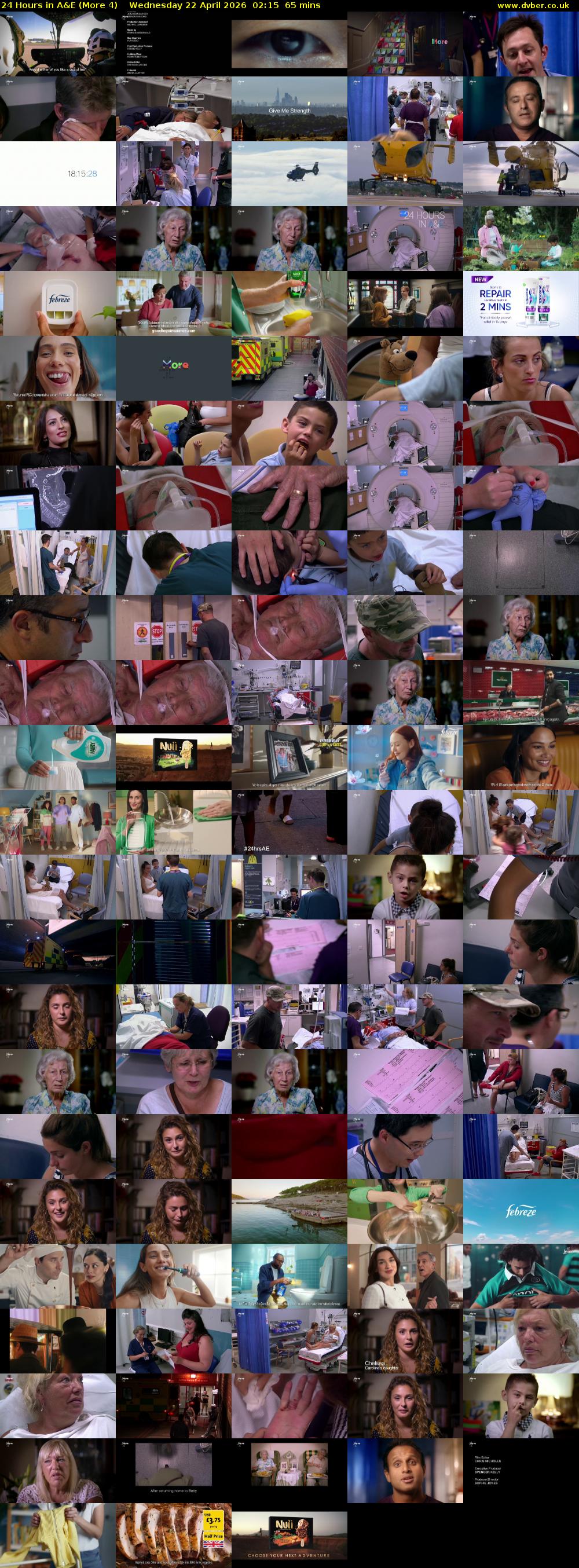 24 Hours in A&E (More 4) Wednesday 22 April 2026 02:15 - 03:20