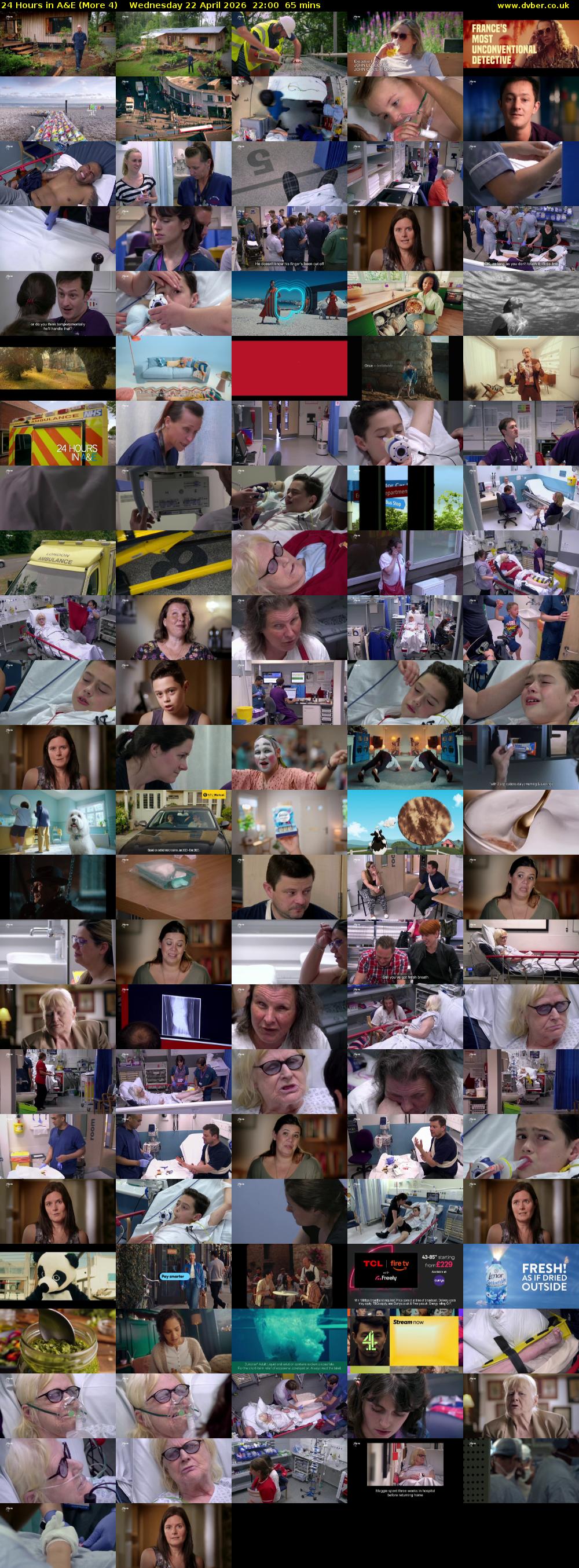 24 Hours in A&E (More 4) Wednesday 22 April 2026 22:00 - 23:05